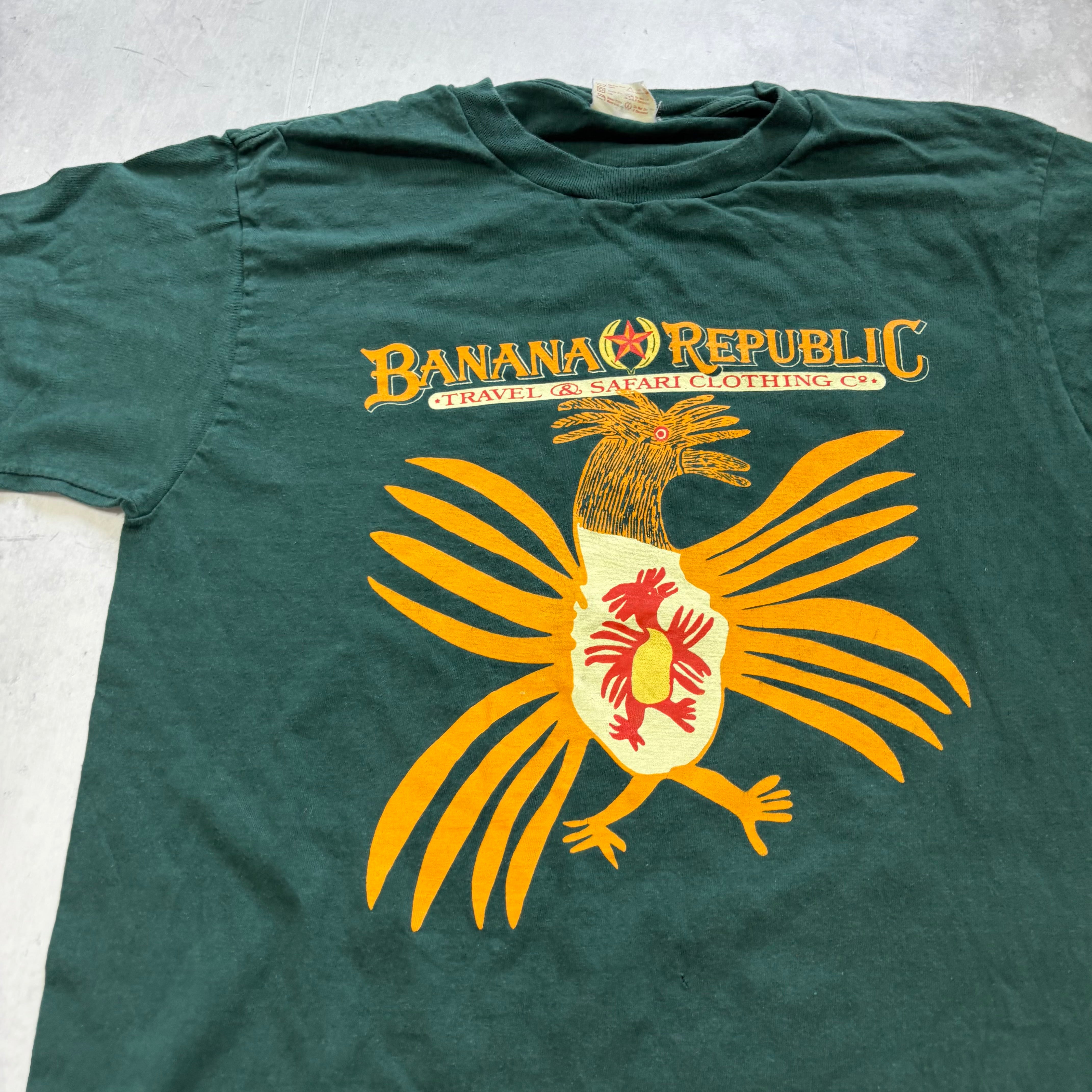 Vintage T Shirt Mens Small Green Single Stitch Graphic Print 90s Tourist