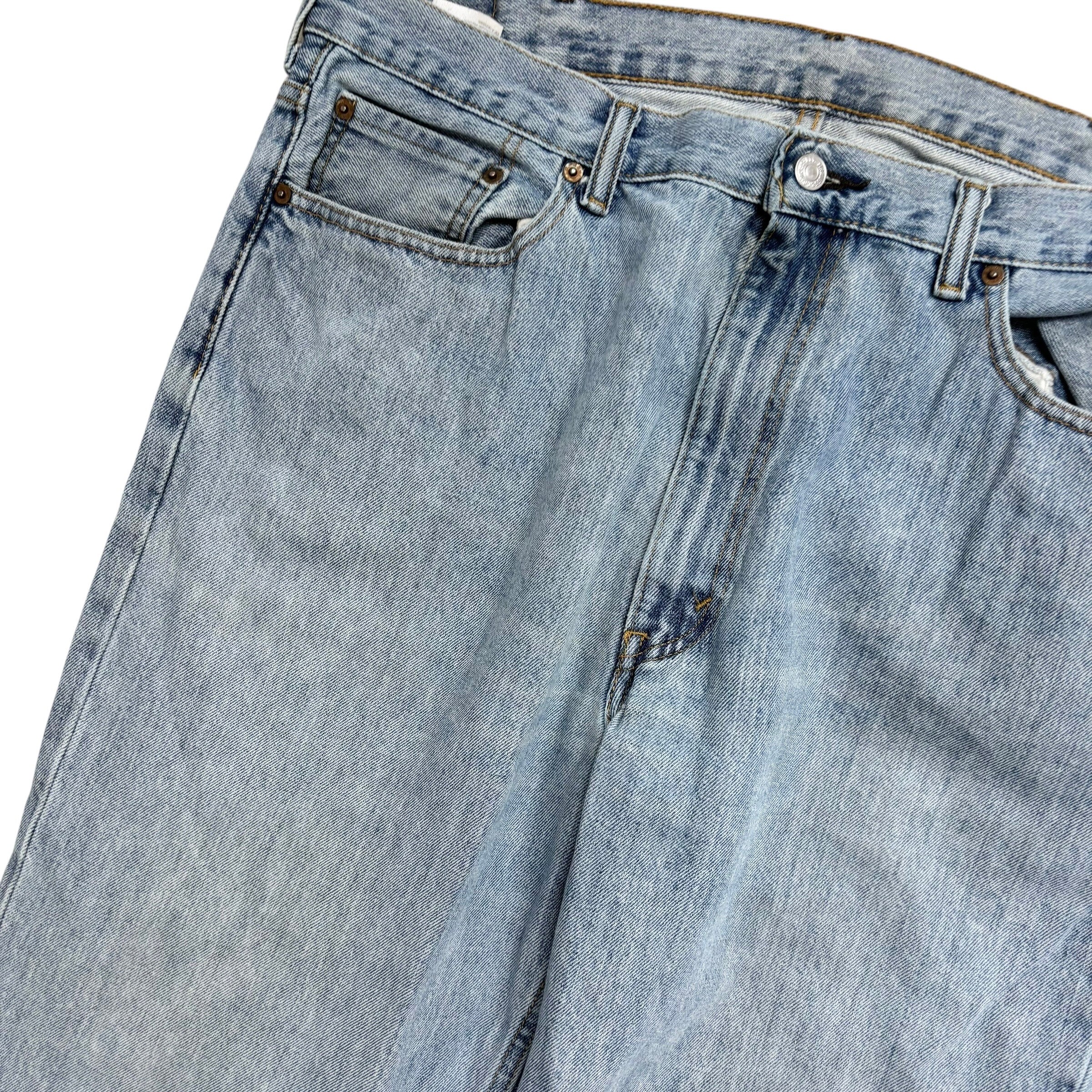 Levis 550 Jeans W40 L34 Mens Light Blue Baggy Relaxed Straight Fit Denim (F)