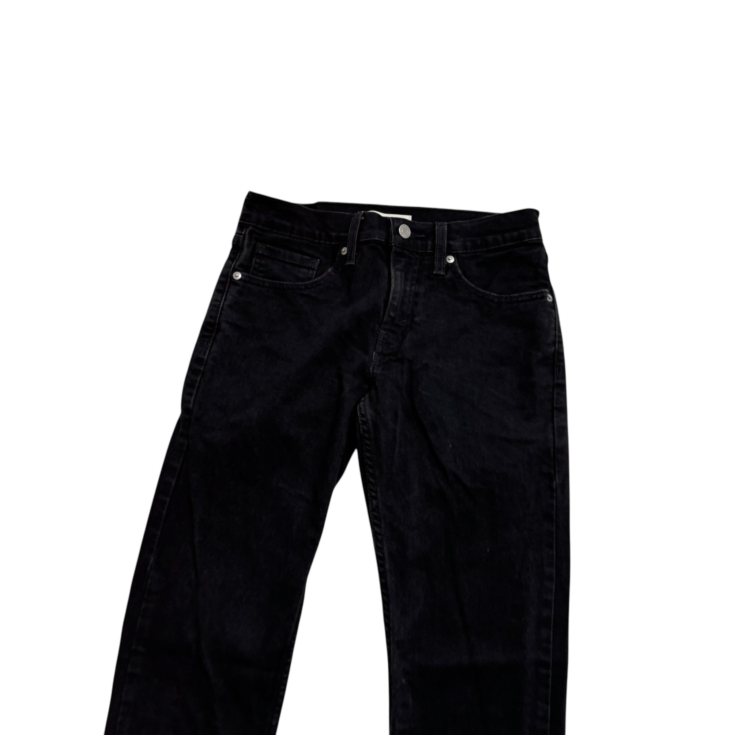 Levis Signature Jeans W28 L30 Mens Black Slim Fit Stretch Denim (E)