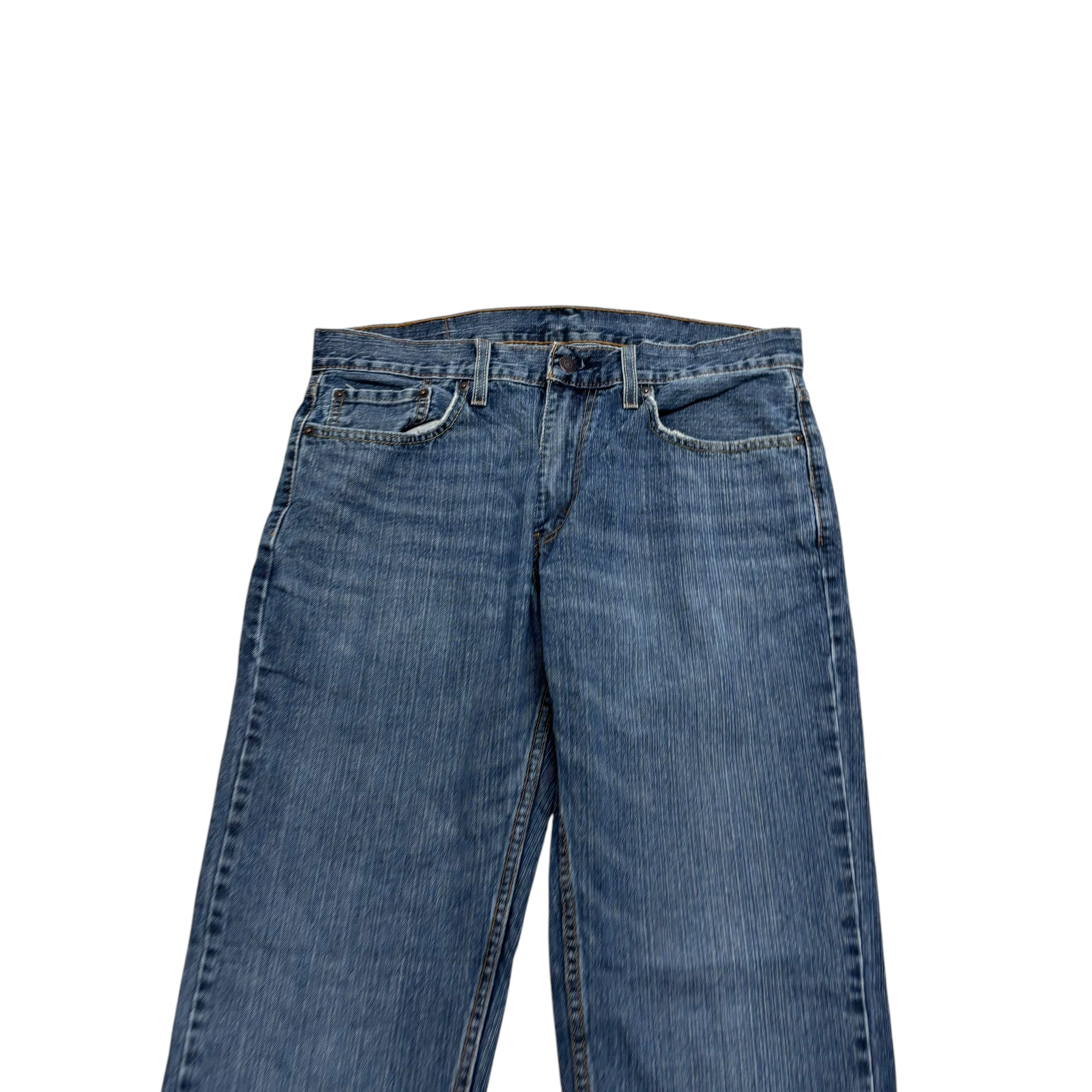 Levis 559 Jeans W33 L34 Mens Mid Blue Regular Straight Fit Denim