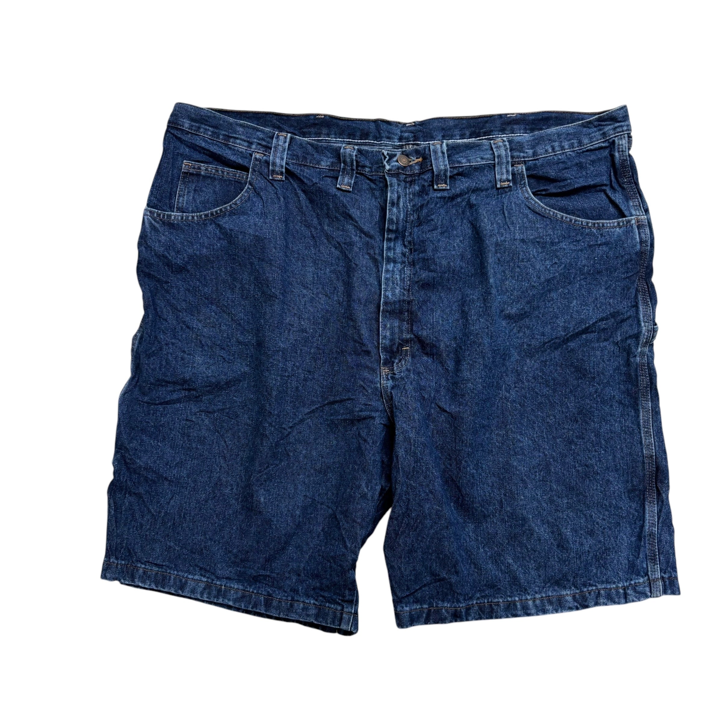 Wrangler Baggy Jorts W46 Mens Dark Blue Denim Shorts Relaxed Fit Carpenter (E)