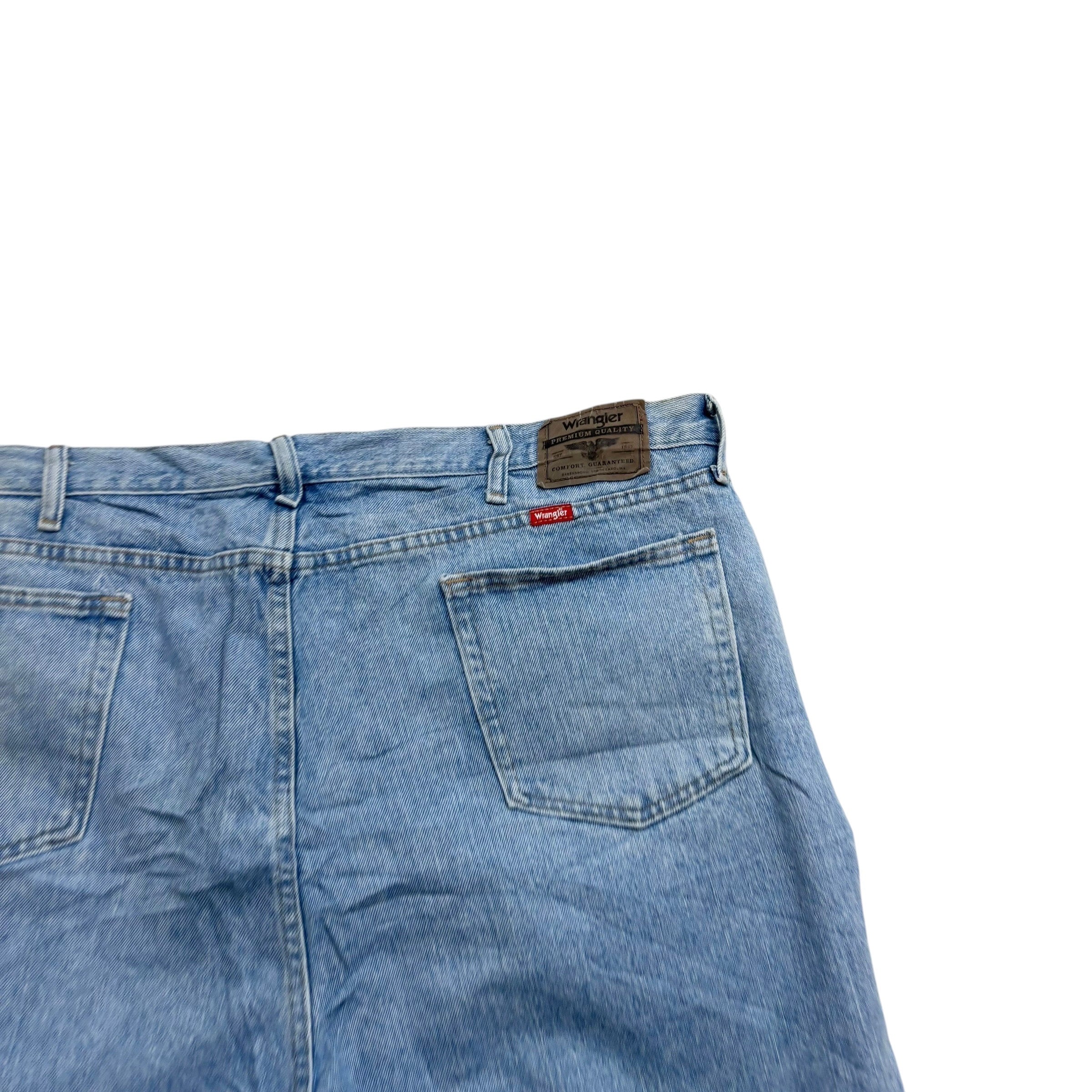 Wrangler Baggy Jorts W44 Mens Denim Shorts Light Blue Relaxed Fit