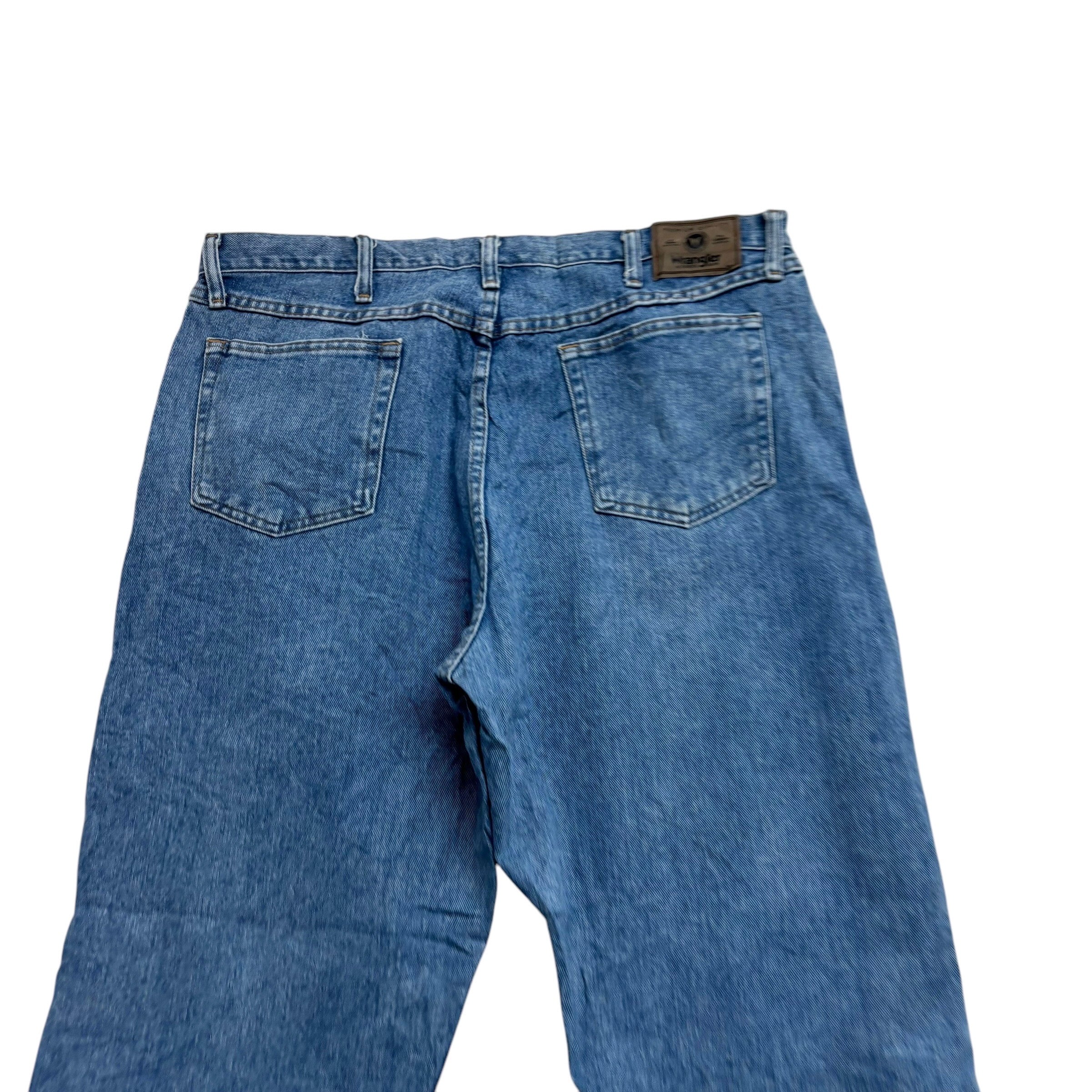 Wrangler Jeans W40 L32 Mens Light Blue Baggy Relaxed Straight Fit Denim (E)