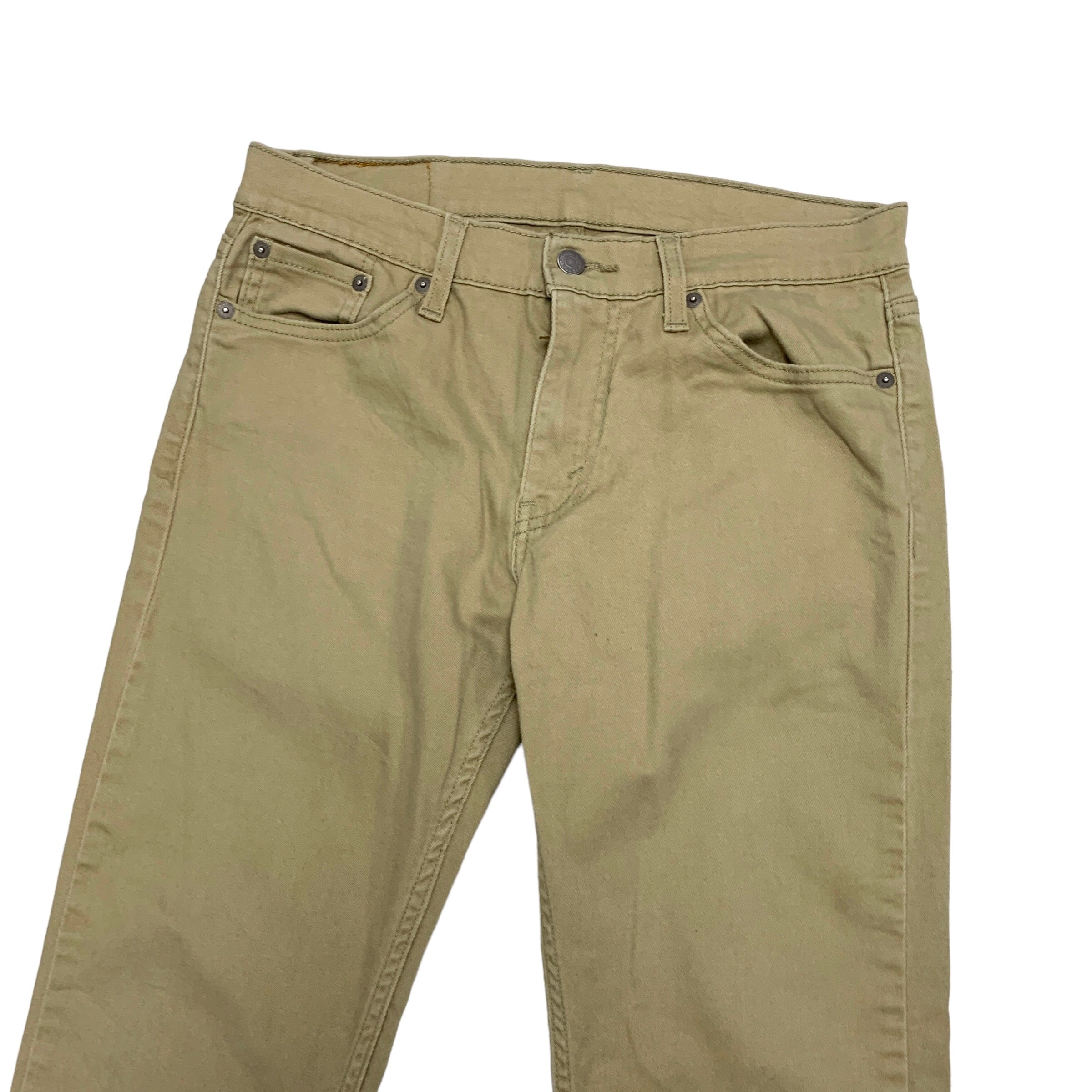 Levis 511 Trousers W29 L31 Mens Beige Tan Slim Fit Stretch Cotton Pants