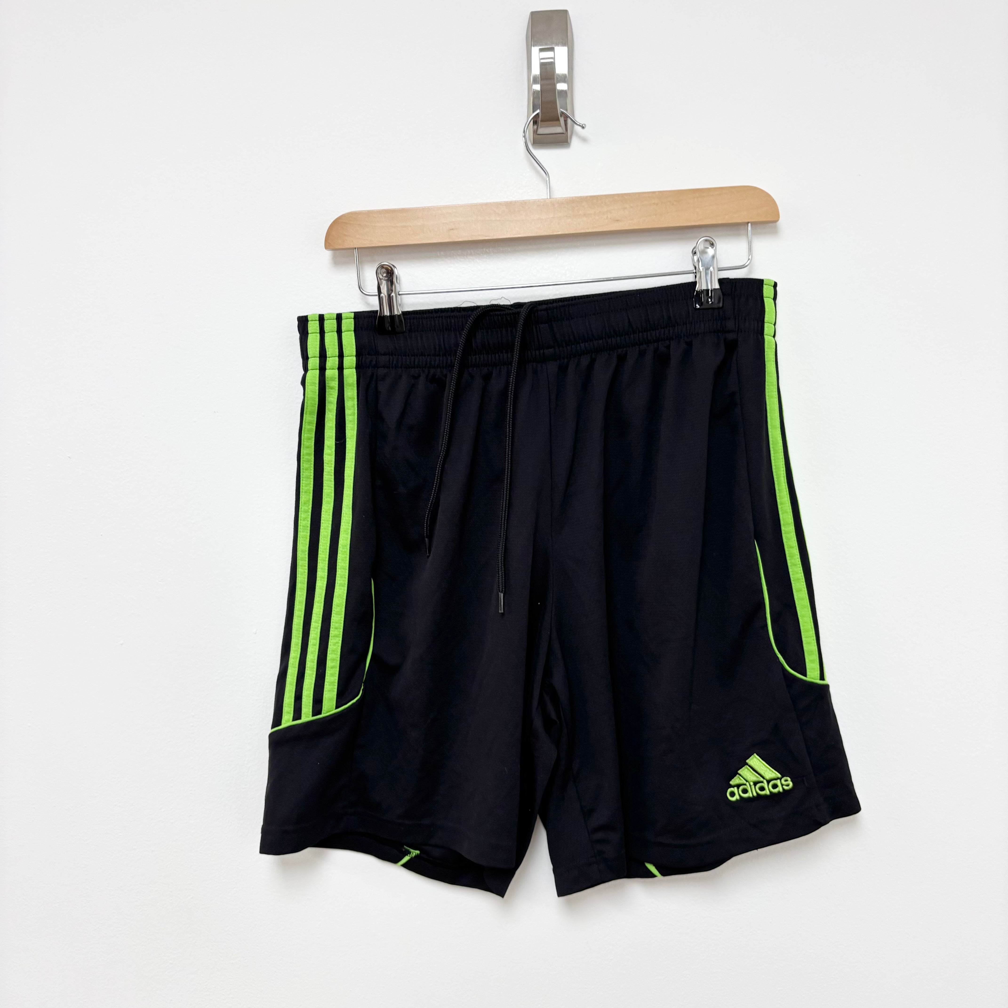 Adidas Shorts Mens Large Black Sports Running Gym Athletic Climalite (E)