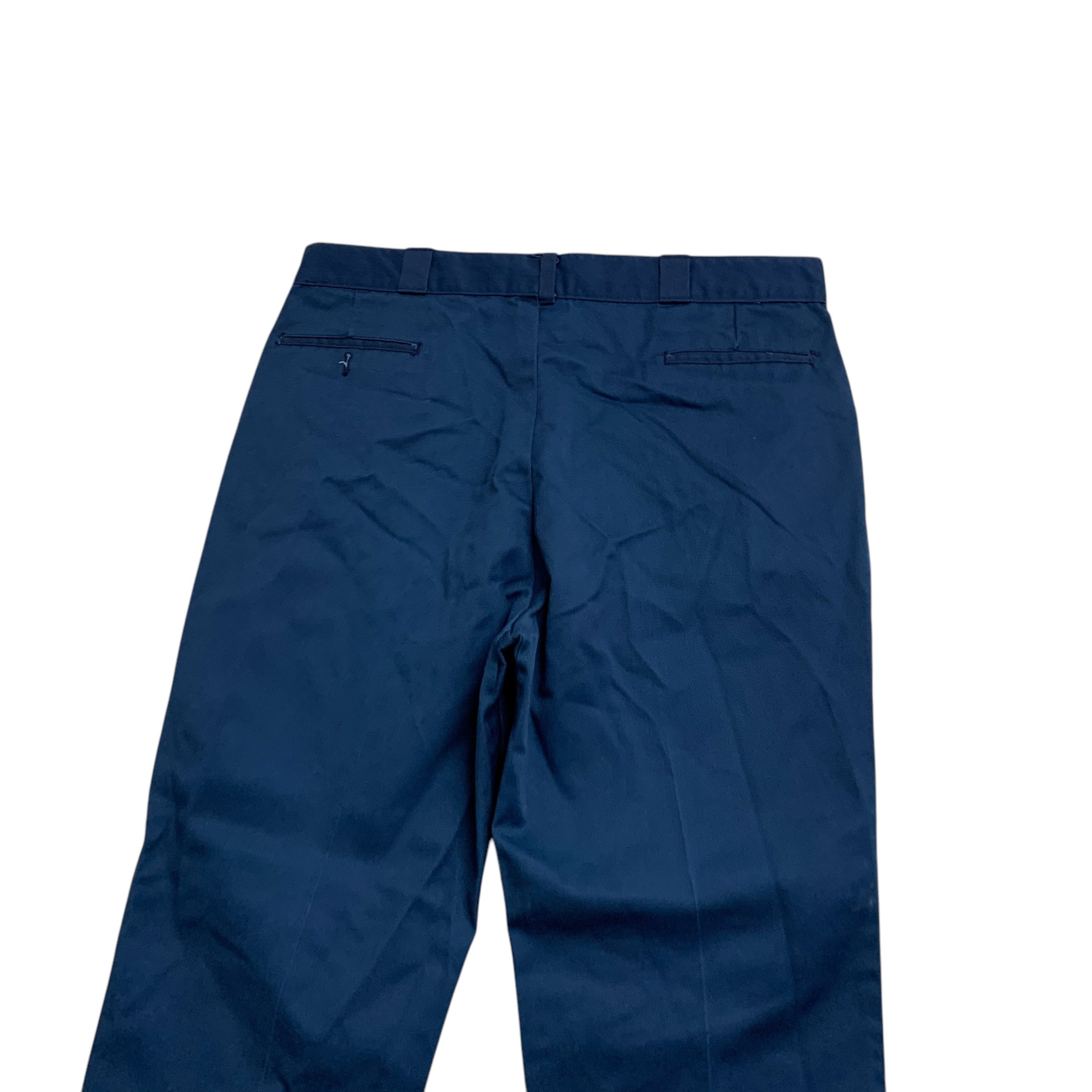 Dickies Trousers W40 L31 Mens Blue Pants Relaxed Straight Fit Workwear