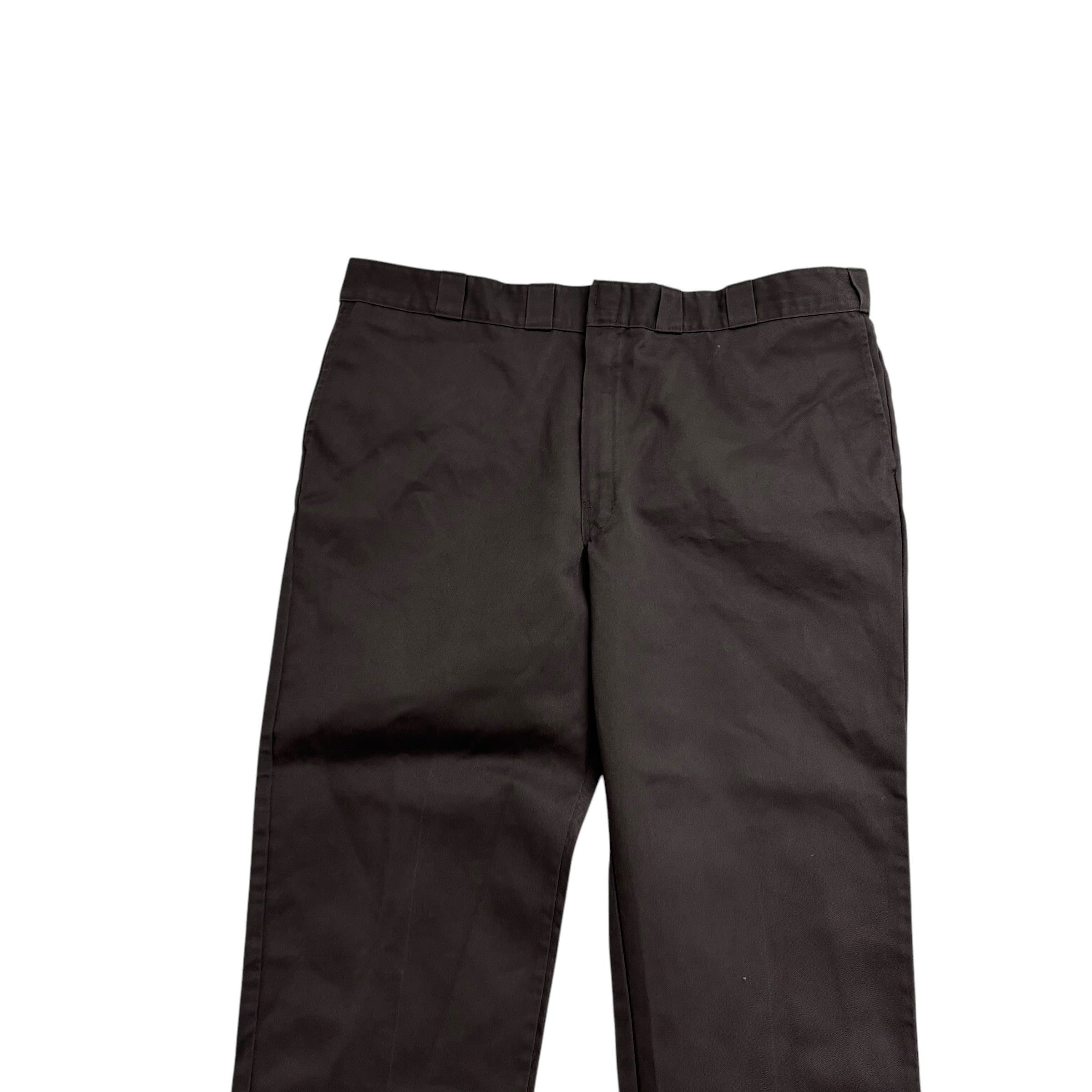 Dickies 874 Trousers W44 L32 Mens Brown Pants Original Straight Fit Workwear