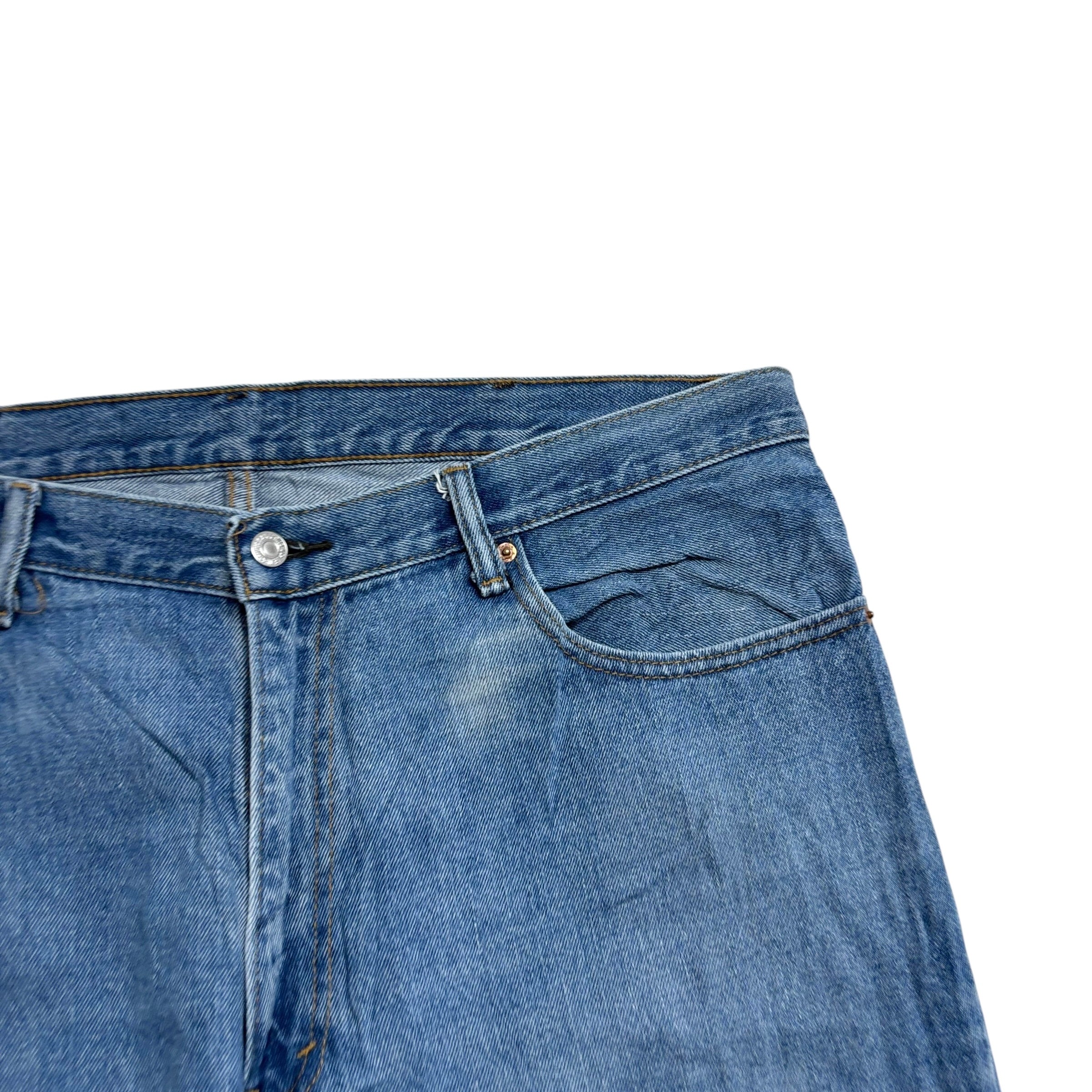 Levis 560 Jeans W40 L30 Mens Light Blue Baggy Relaxed Comfort Fit Denim (E)