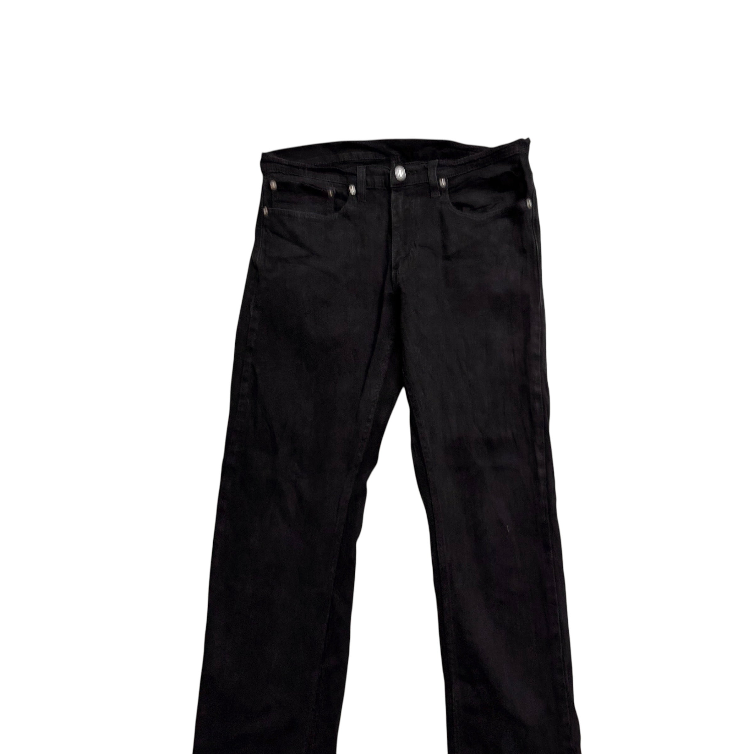 Levis 559 Jeans W34 L31 Mens Black Regular Straight Fit Stretch Denim (E)