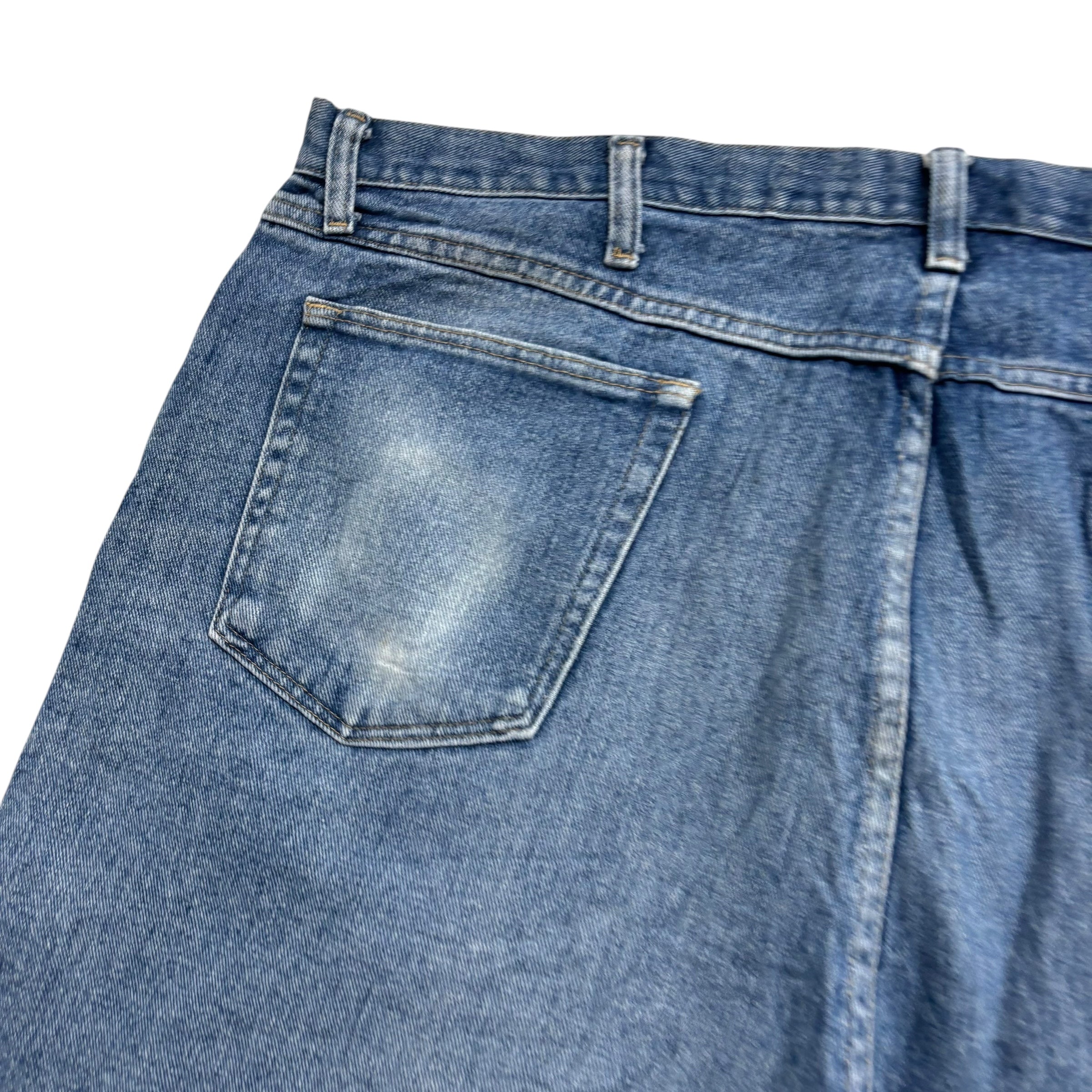 Wrangler Baggy Jorts W44 Mens Denim Shorts Mid Blue Relaxed Fit