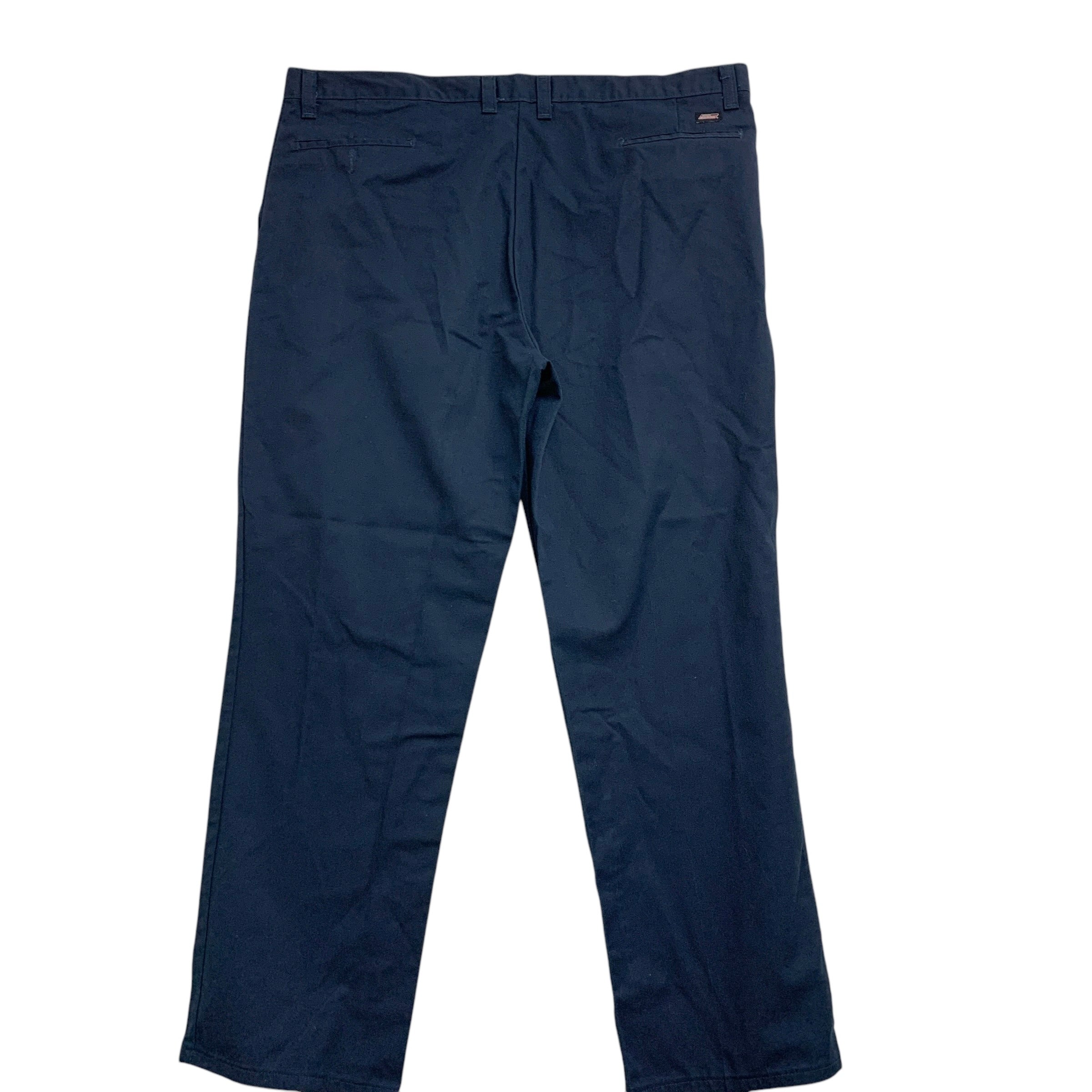 Dickies Trousers W44 L32 Mens Navy Blue Pants Relaxed Straight Fit Workwear