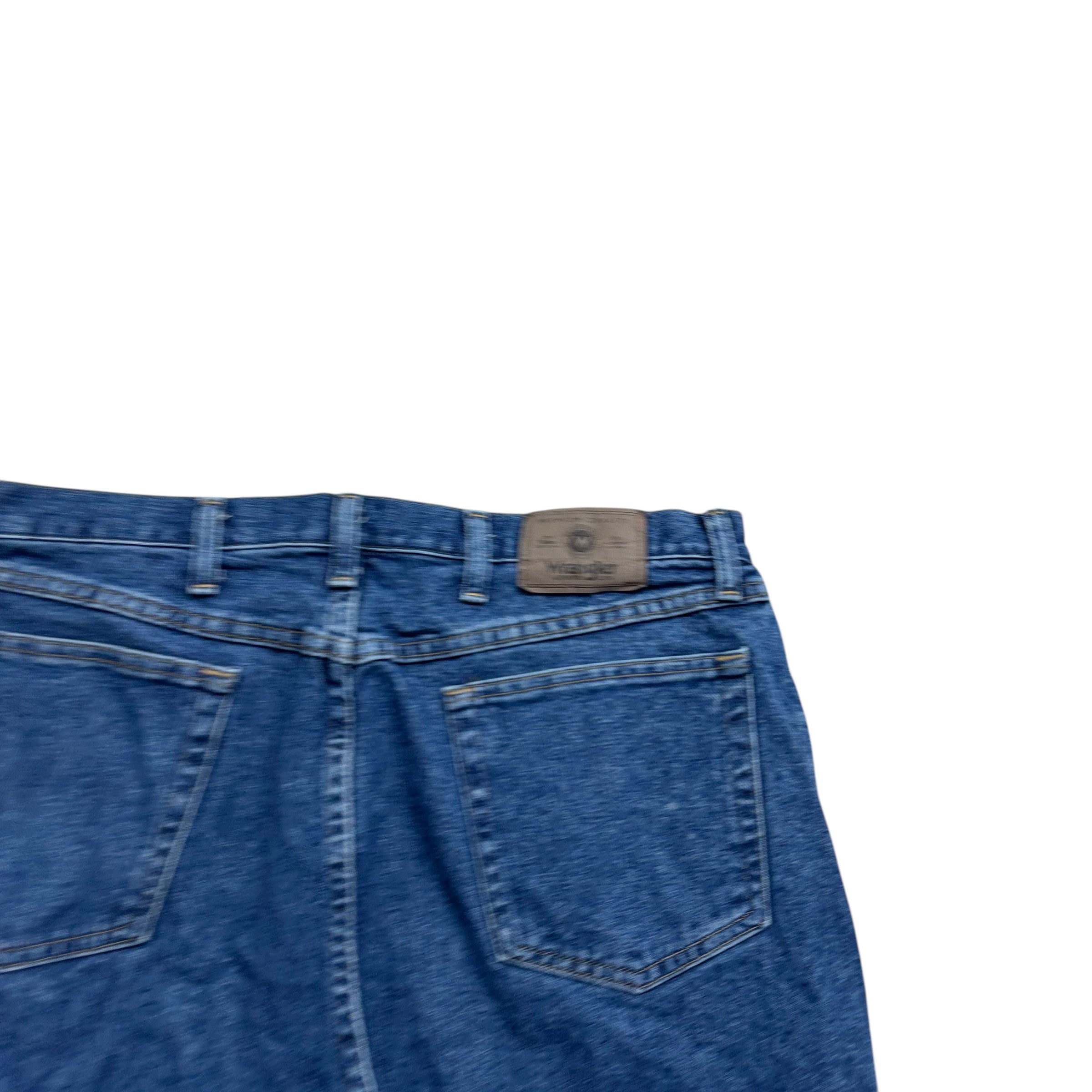 Wrangler Baggy Jorts W38 Mens Denim Shorts Mid Blue Relaxed Fit (E)