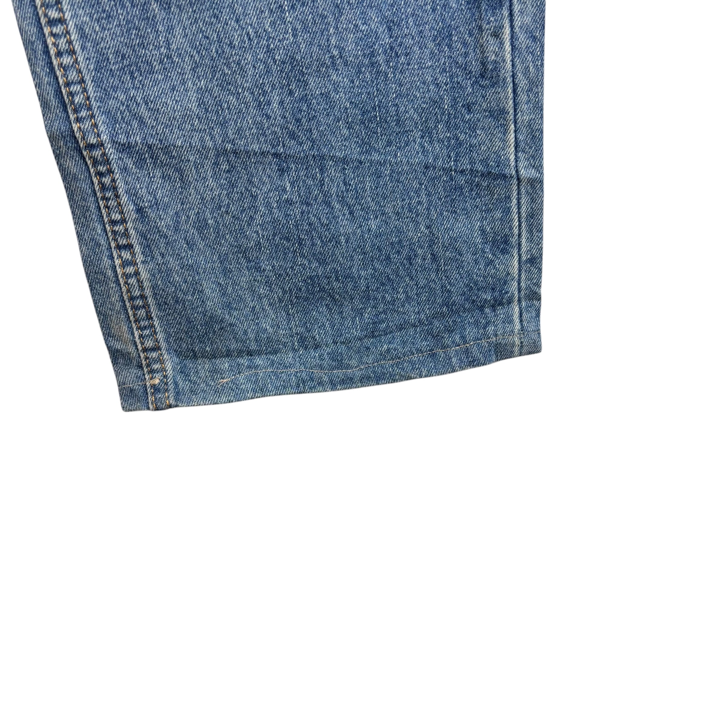 Levis 505 Jeans W33 L27 Mens Mid Blue Regular Straight Fit Denim