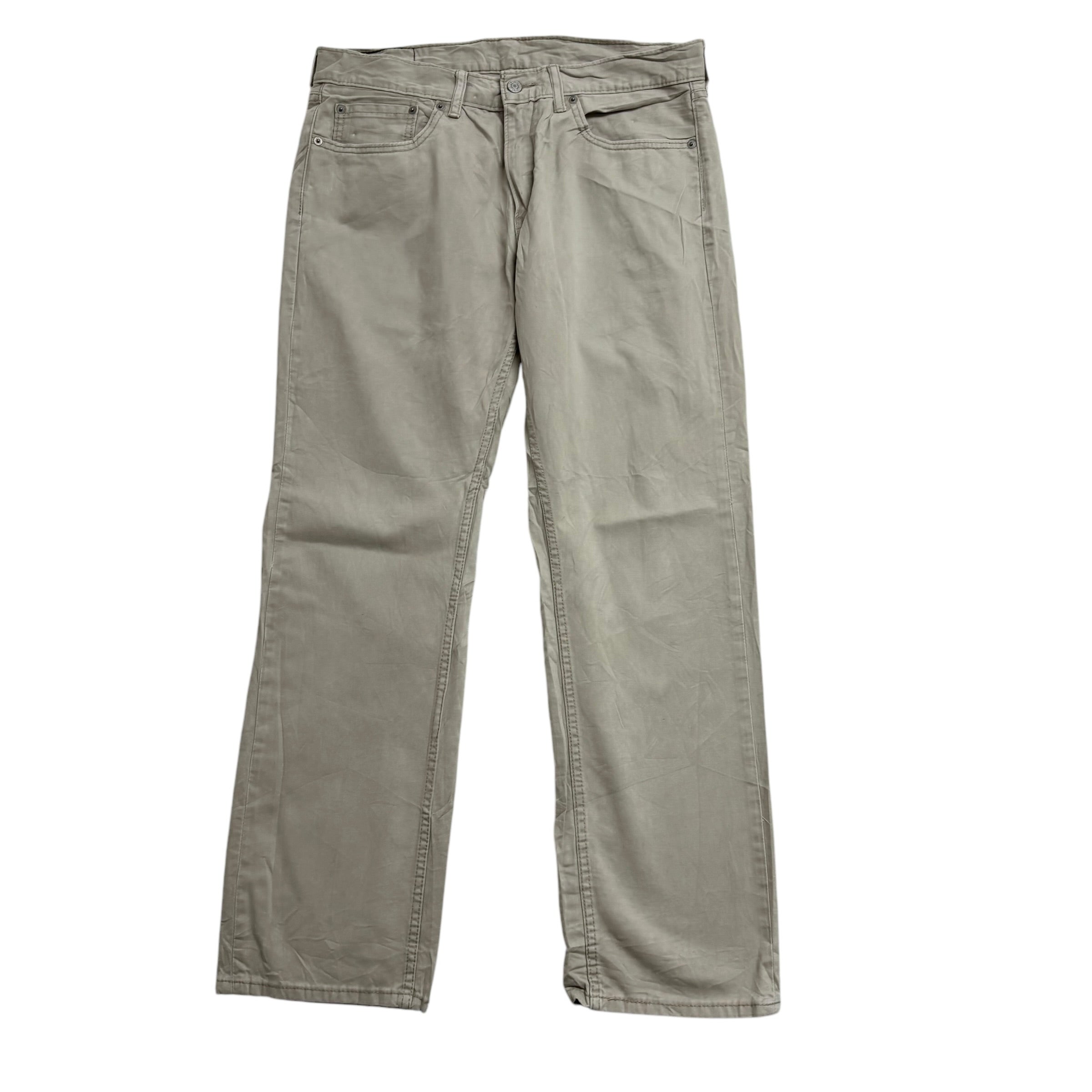 Levis 559 Trousers W33 L32 Mens Stone Cream Relaxed Straight Fit Cotton Pants