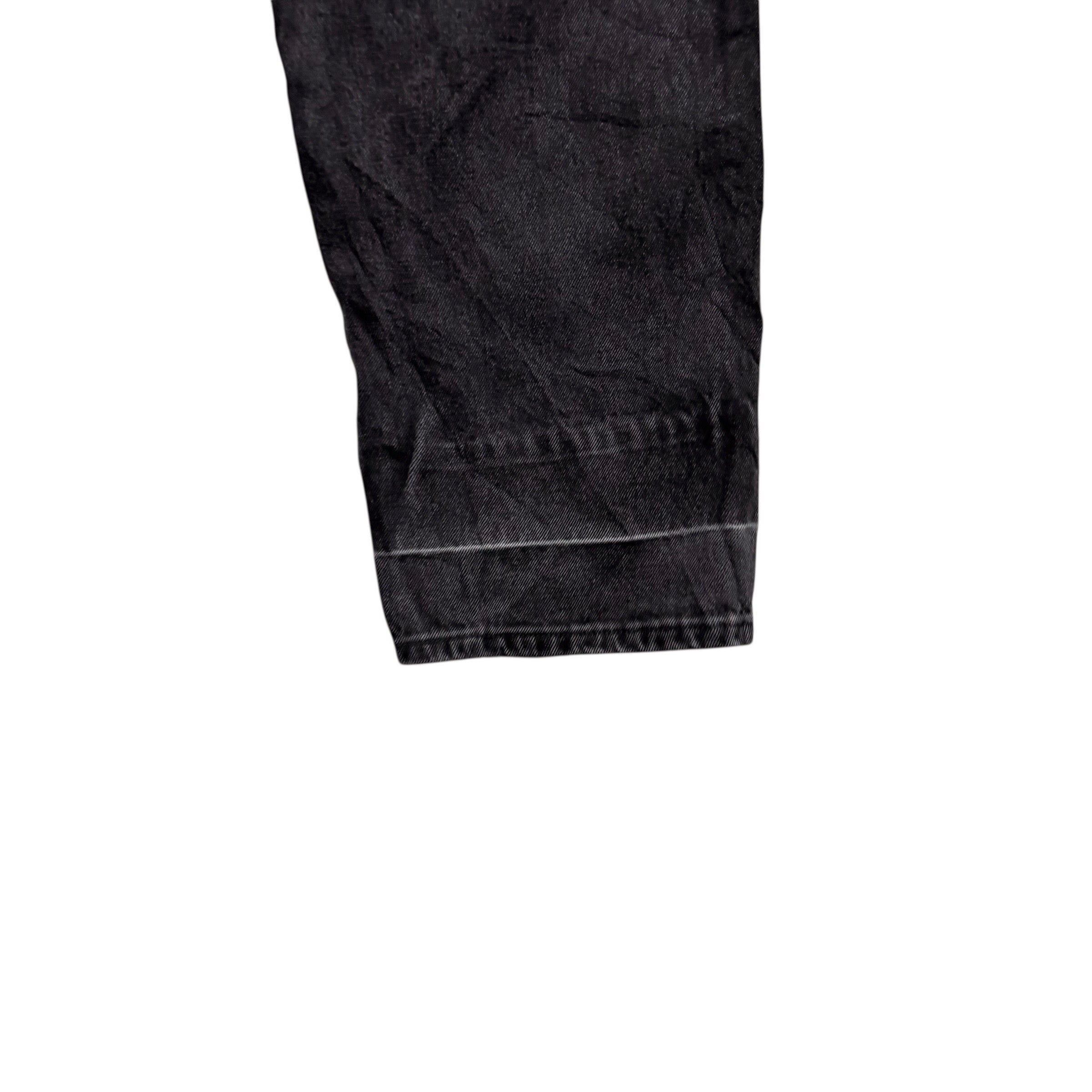 Wrangler Jeans W42 L30 Mens Black Relaxed Straight Fit Denim (F)