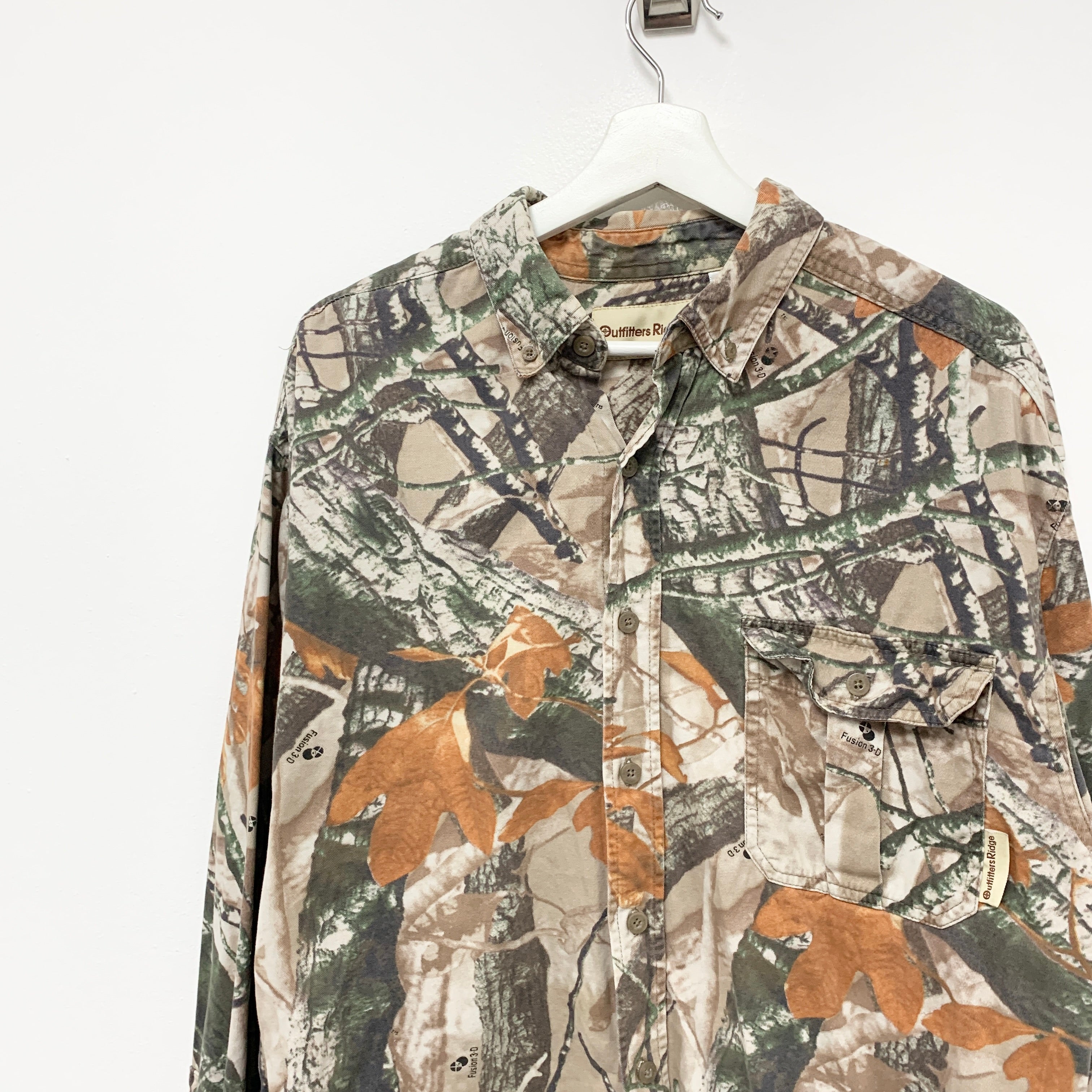 Vintage RealTree Camo USA Hunting Shirt Large