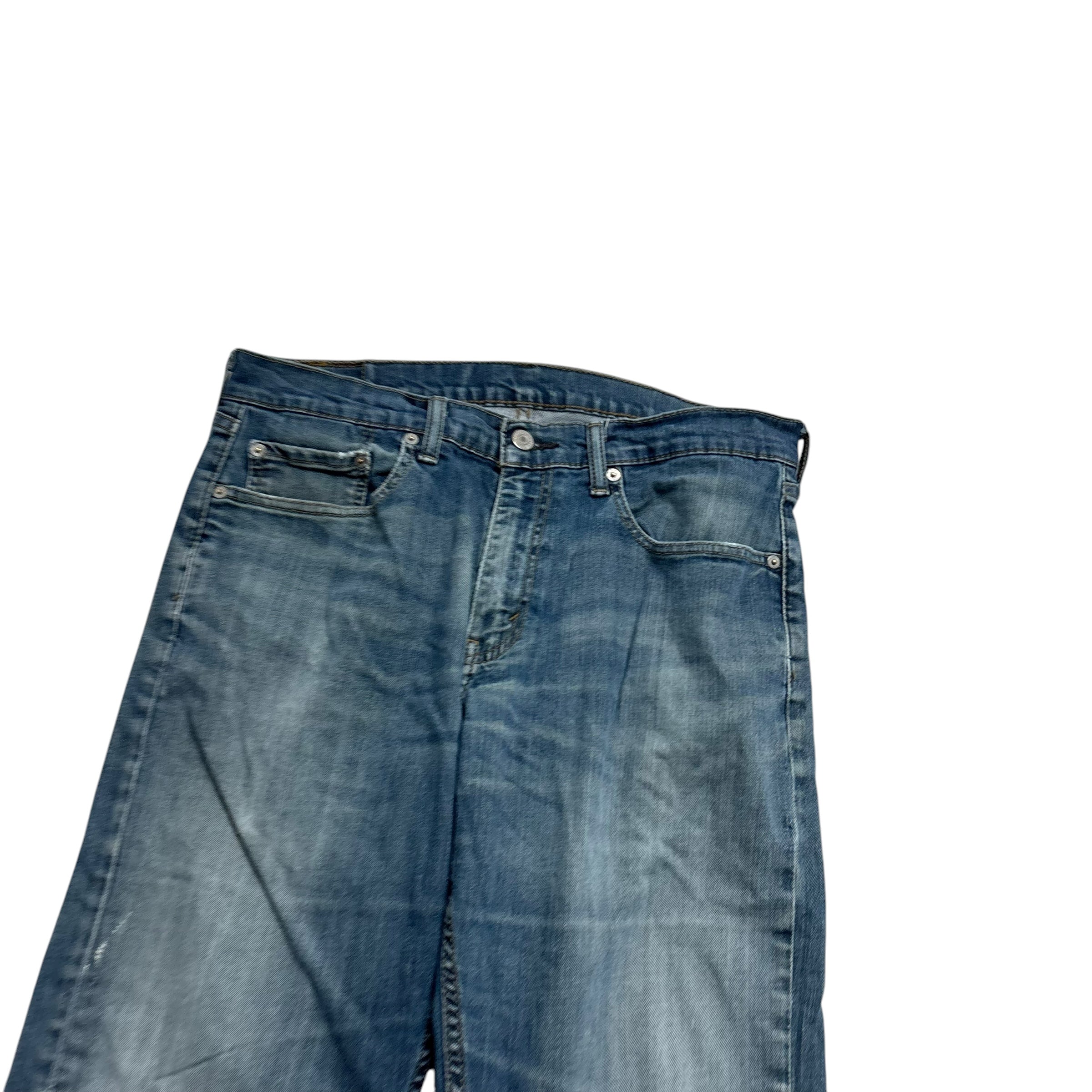 Levis 559 Jeans W33 L30 Mens Blue Relaxed Straight Fit Stretch Denim (F)