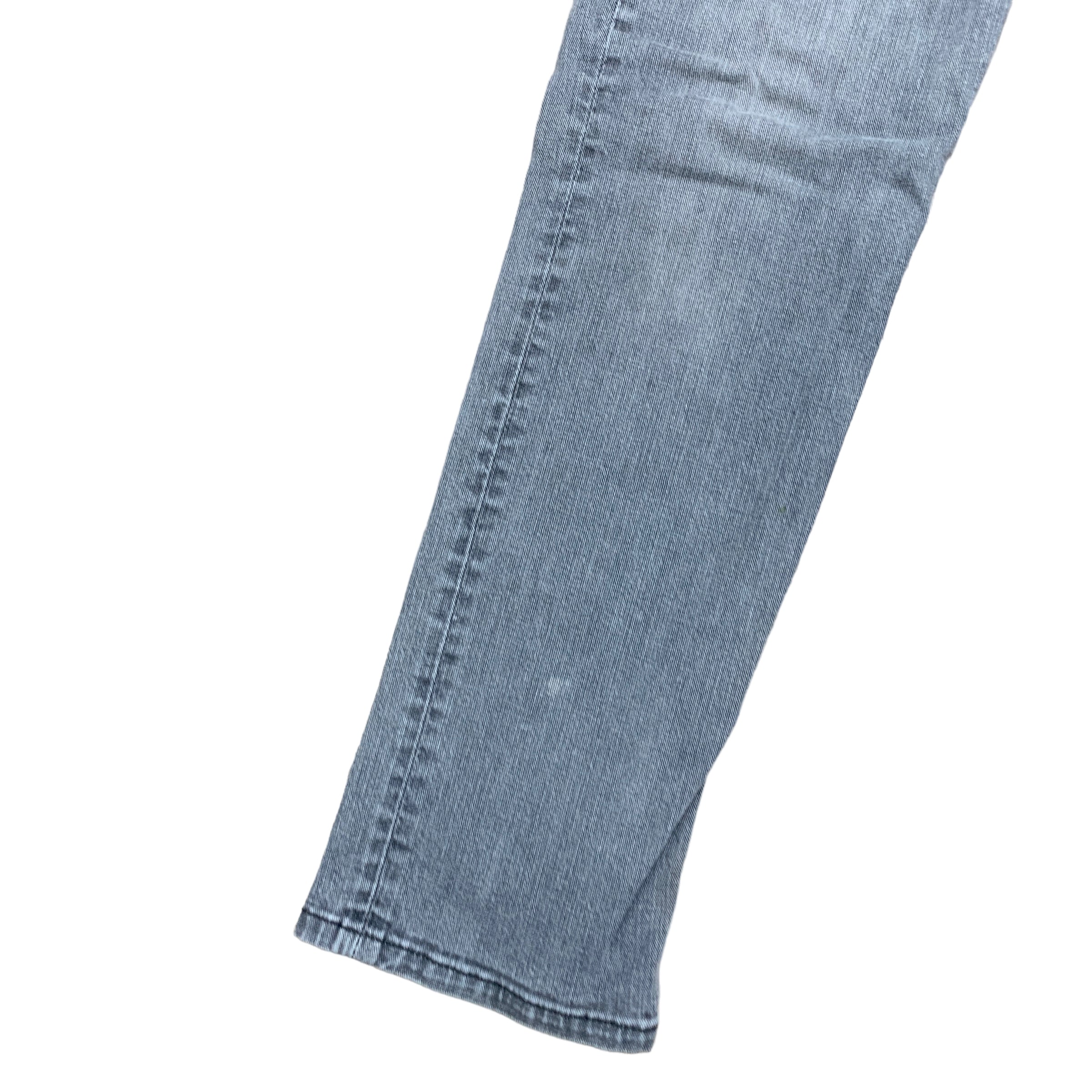 Levis 514 Jeans W33 L28 Mens Grey Straight Fit Stretch Denim