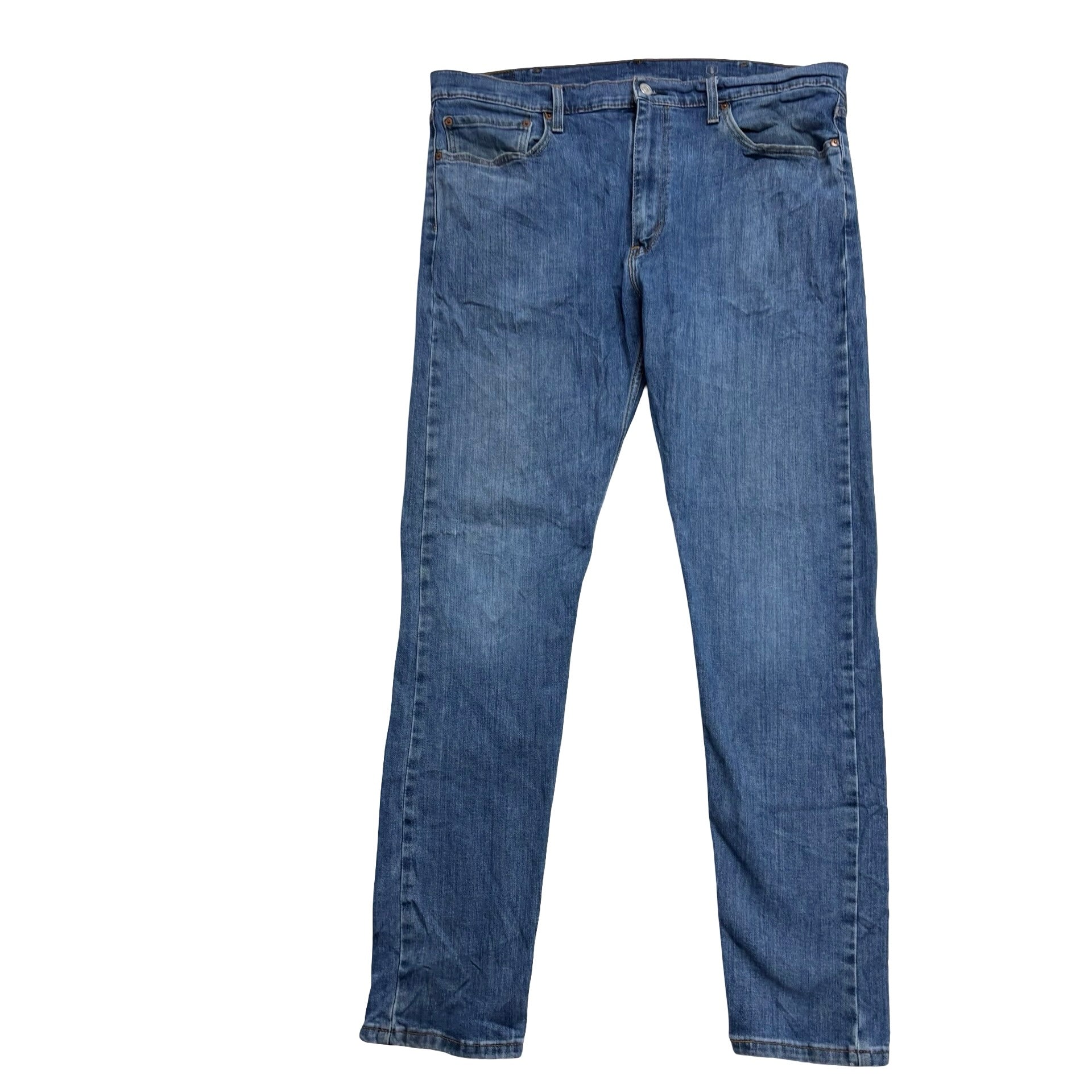 Levis 512 Jeans W38 L33 Mens Mid Blue Slim Tapered Fit Stretch Denim