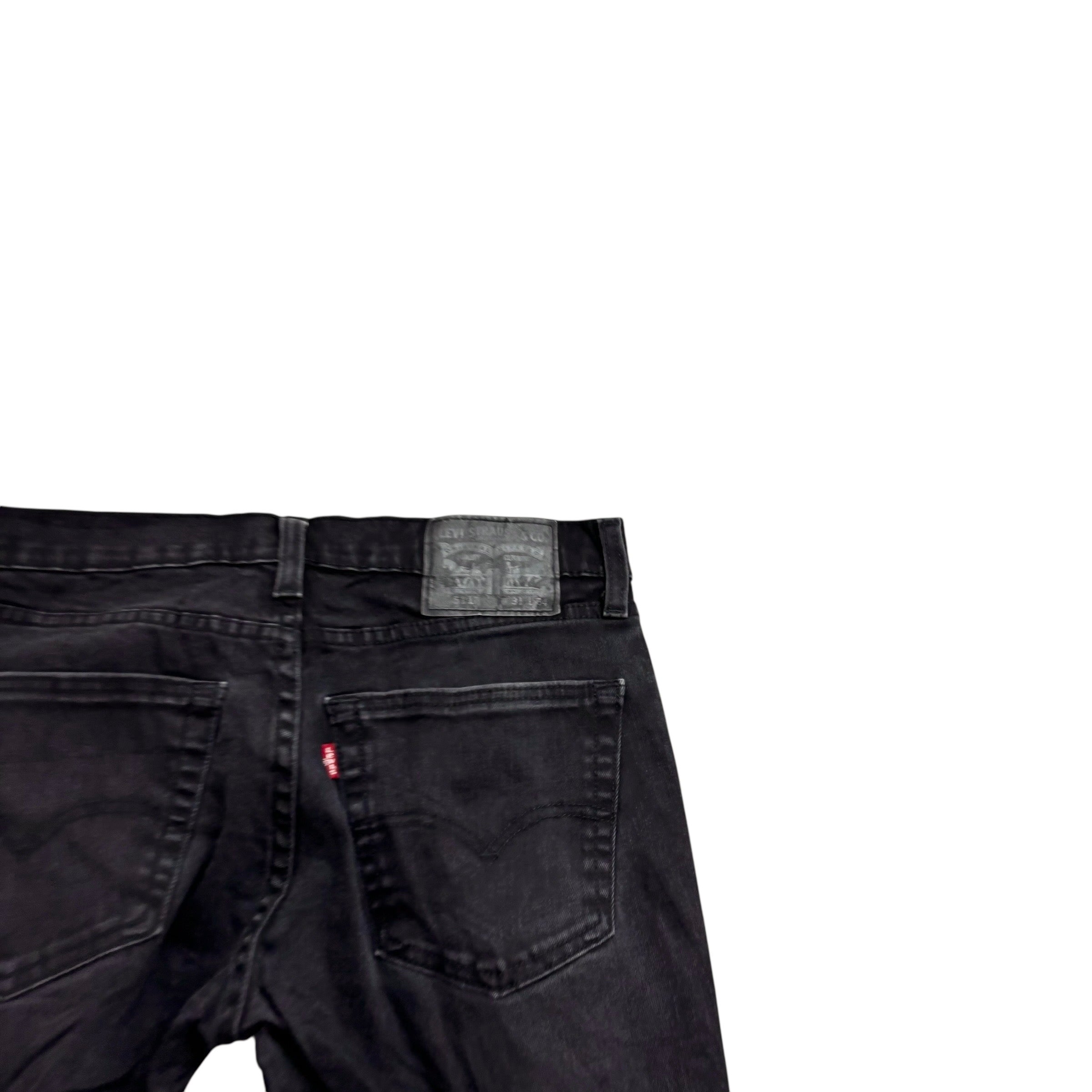 Levis 511 Jeans W30 L34 Mens Black Slim Fit Stretch Denim