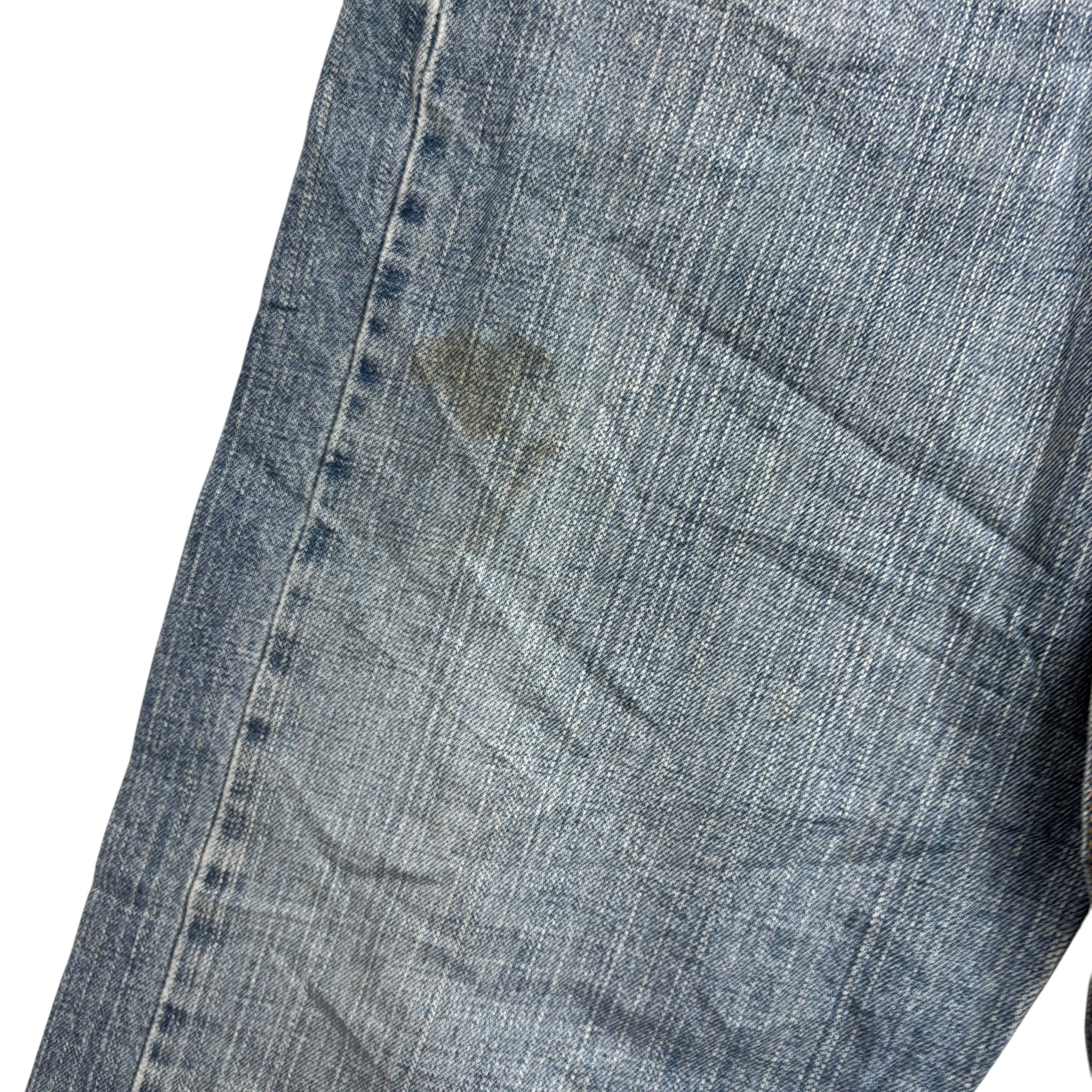 Levis 569 Jeans W34 L34 Mens Mid Blue Baggy Relaxed Straight Vintage Denim (F)