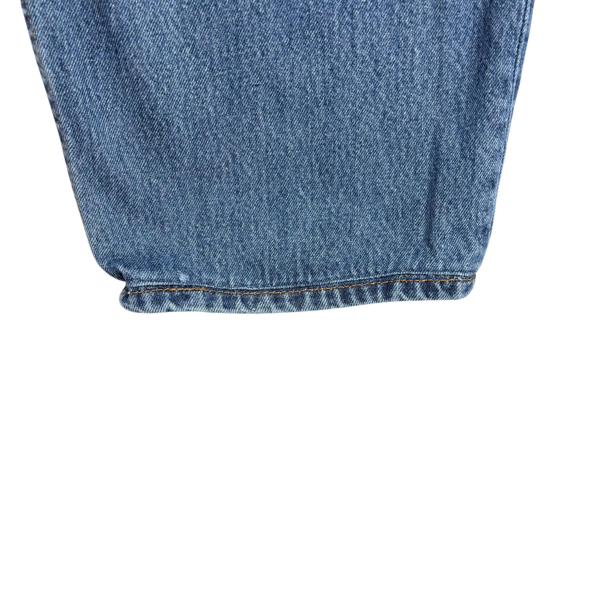 Levis 550 Jeans W42 L30 Mens Mid Blue Baggy Relaxed Straight Fit Denim