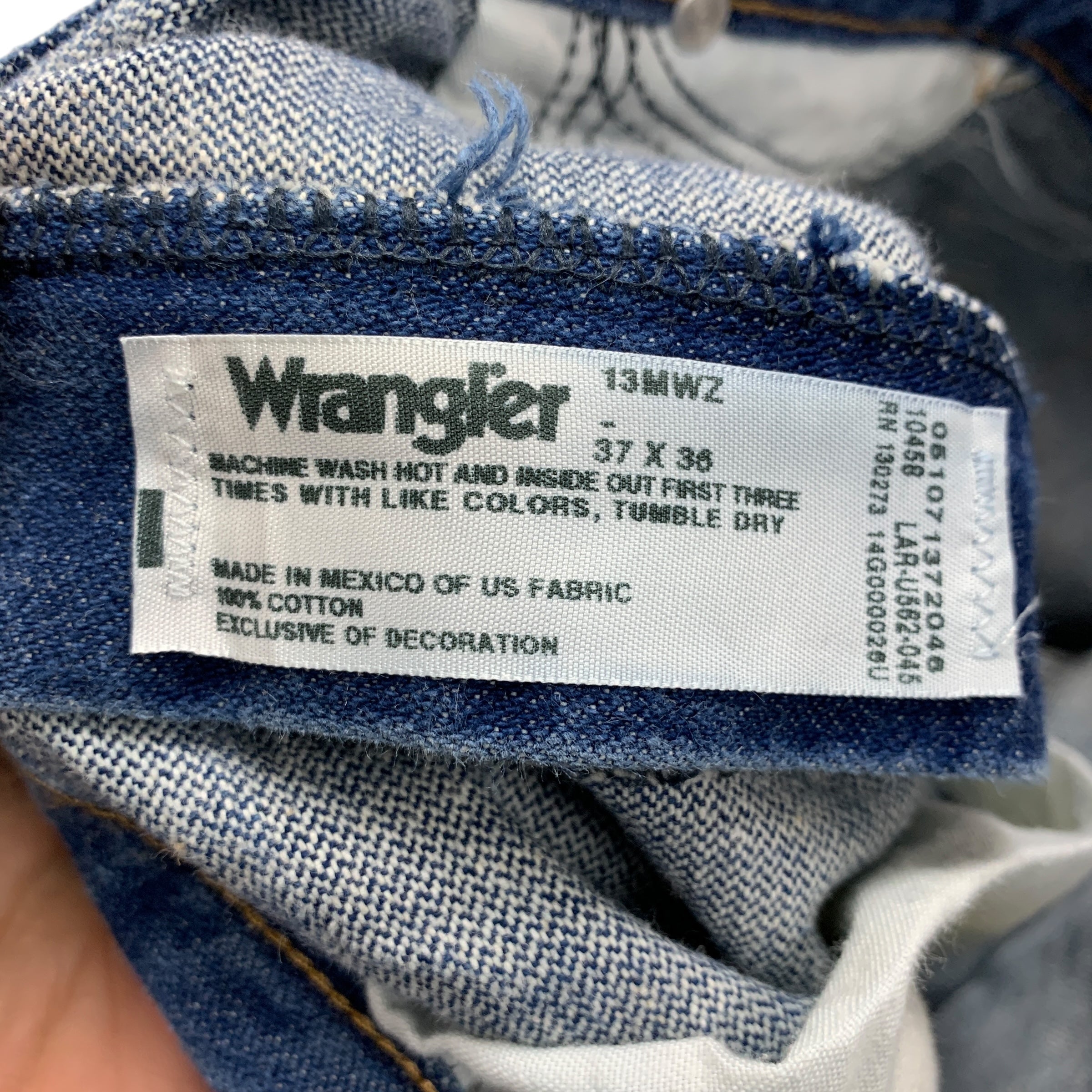 Wrangler Jeans W36 L36 Mens Cowboy Cut Blue 13MWZ Original Fit Vintage Denim