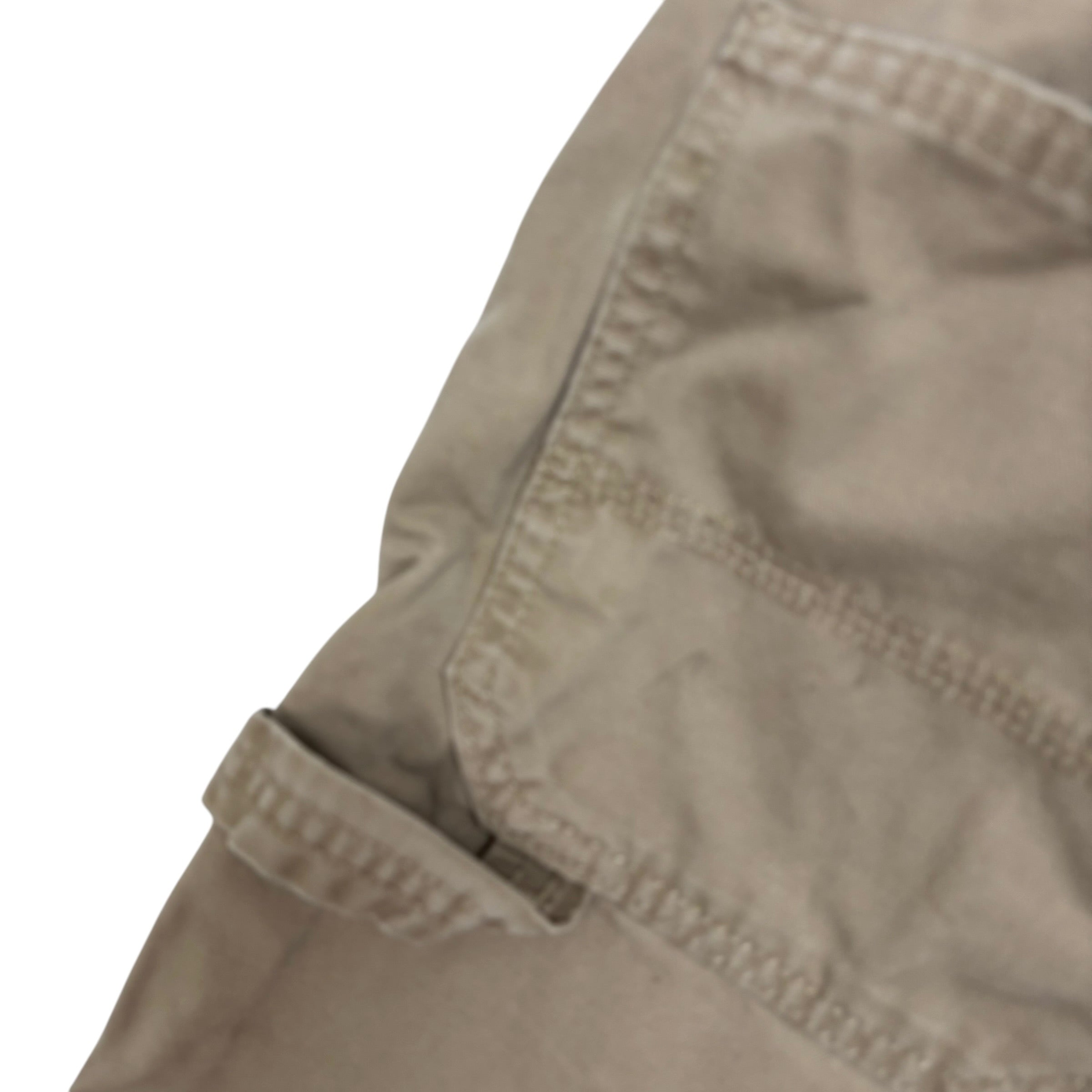 Wrangler Baggy Jorts W36 Mens Beige Canvas Shorts Relaxed Carpenter (F)