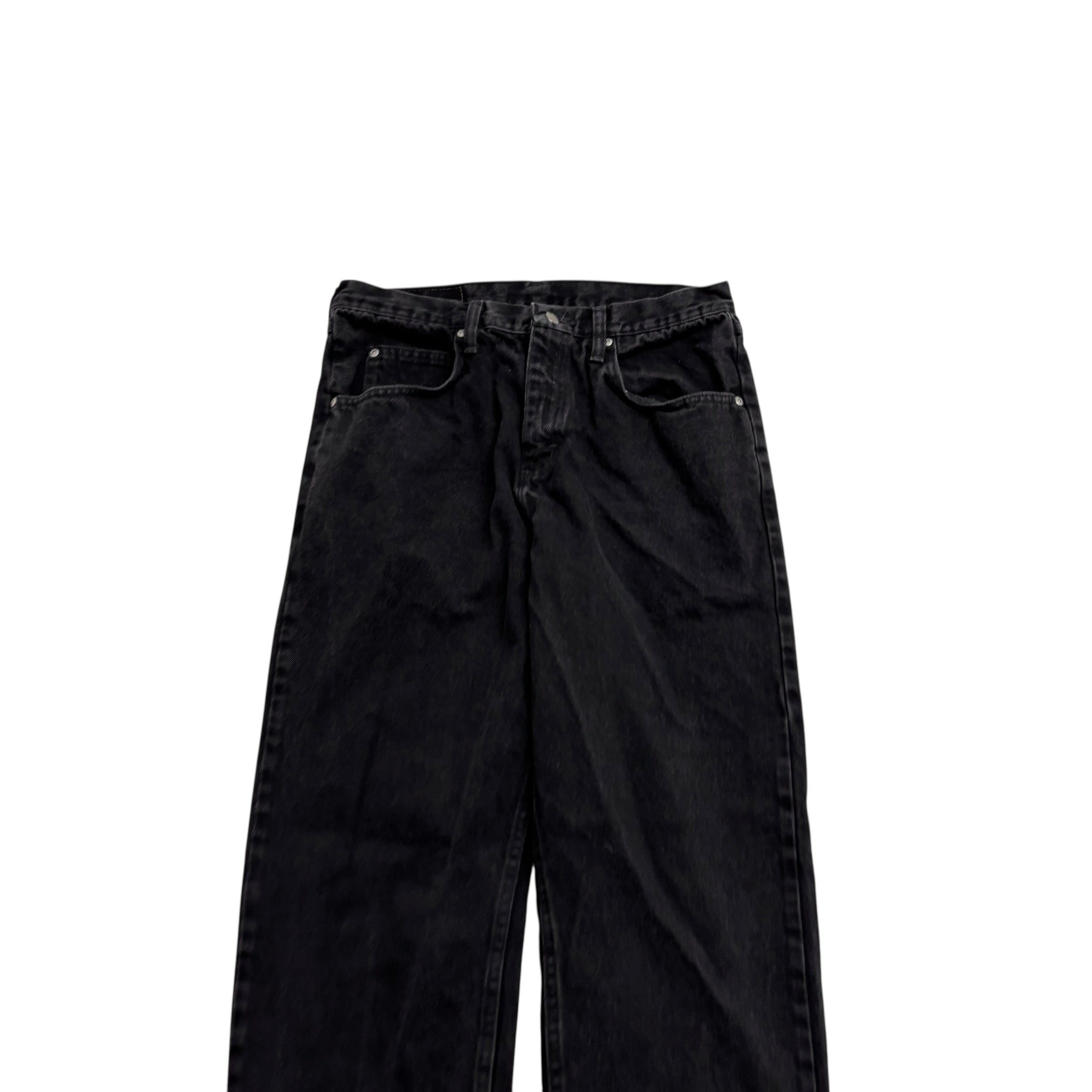 Wrangler Jeans W32 L30 Mens Black Relaxed Straight Fit Baggy Denim (E)