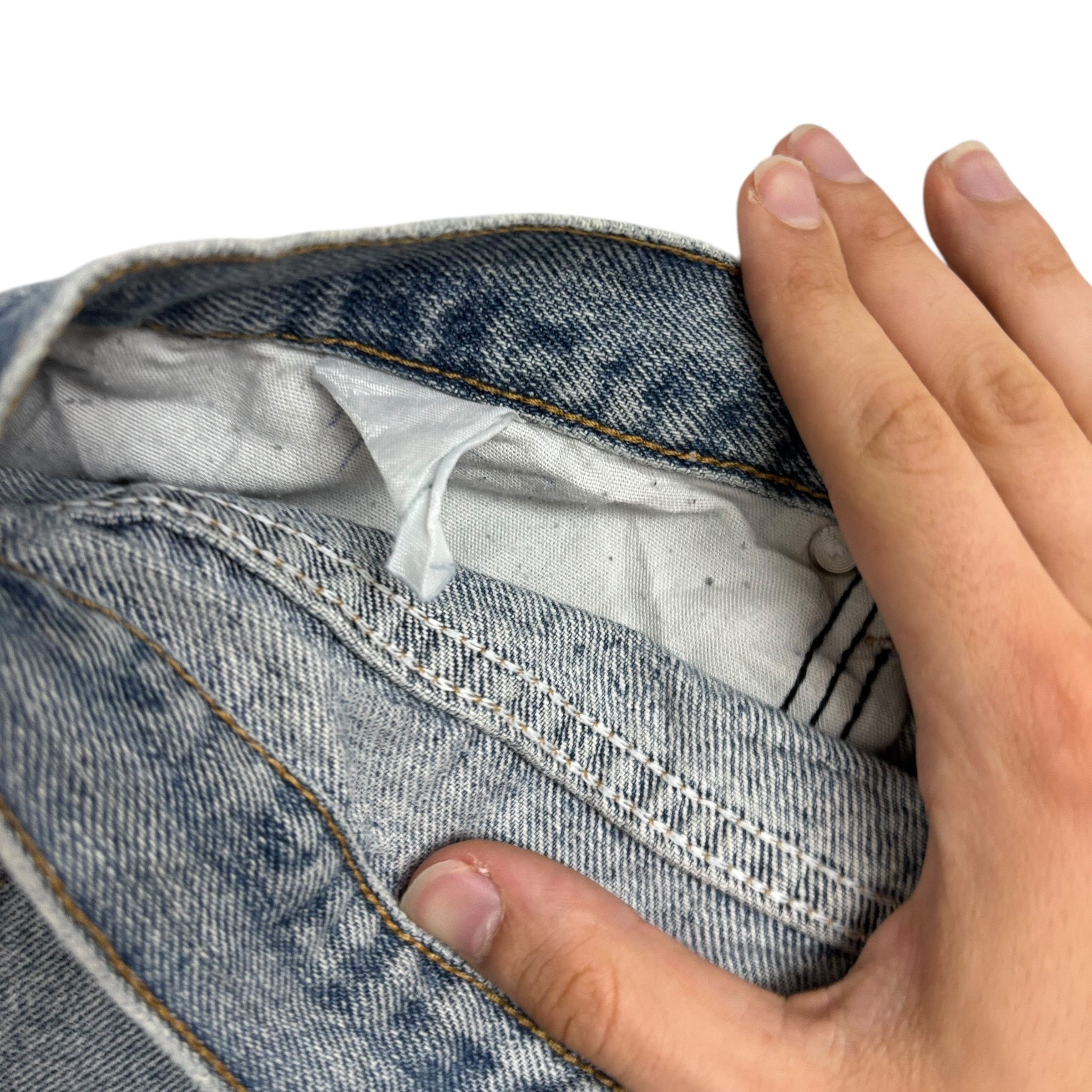 Wrangler Jeans W42 L32 Mens Light Blue Relaxed Straight Fit Vintage Denim