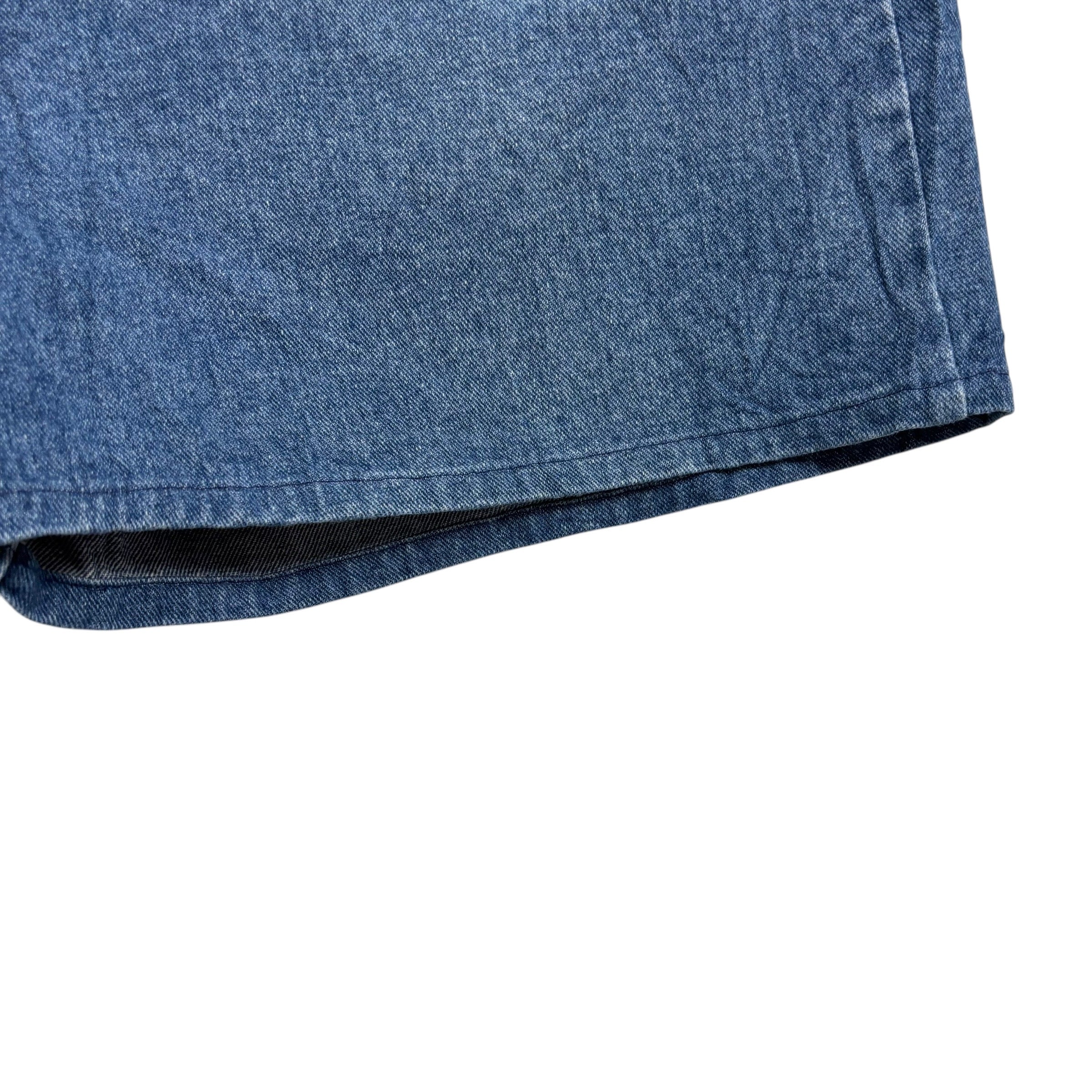 Wrangler Jorts W42 Mens Denim Shorts Mid Blue Relaxed Fit
