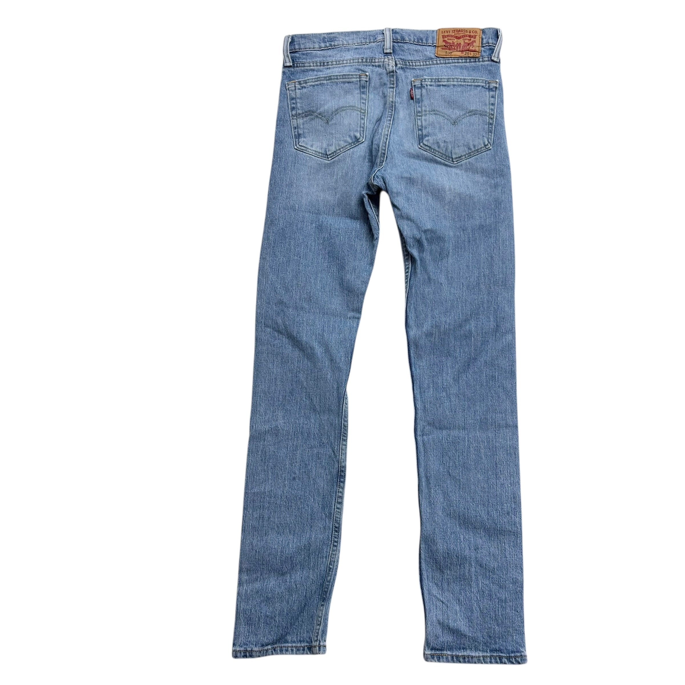 Levis 510 Jeans W29 L32 Mens Light Blue Skinny Fit Stretch Denim (E)
