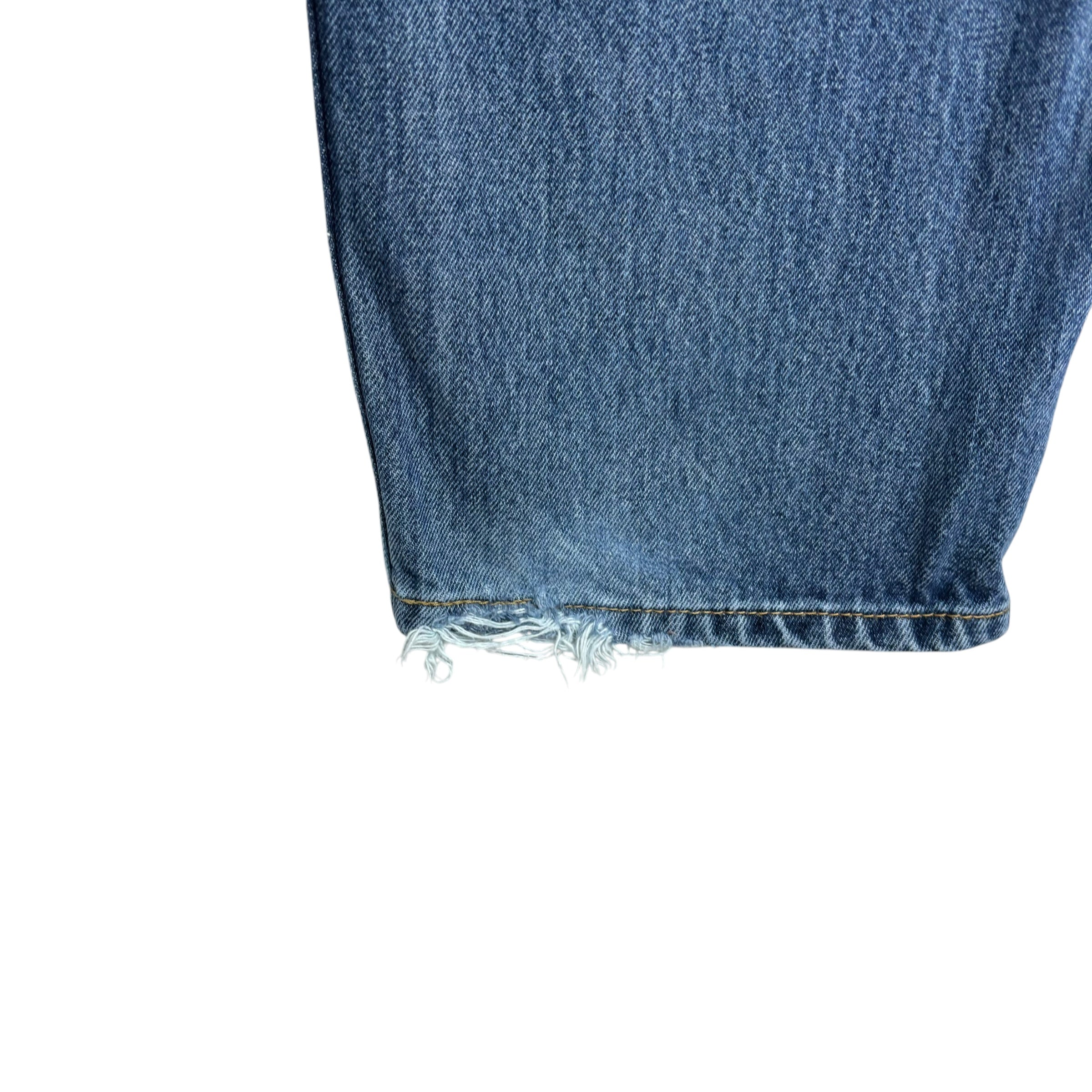 Levis 550 Jeans W36 L34 Mens Mid Blue Baggy Relaxed Straight Fit Denim