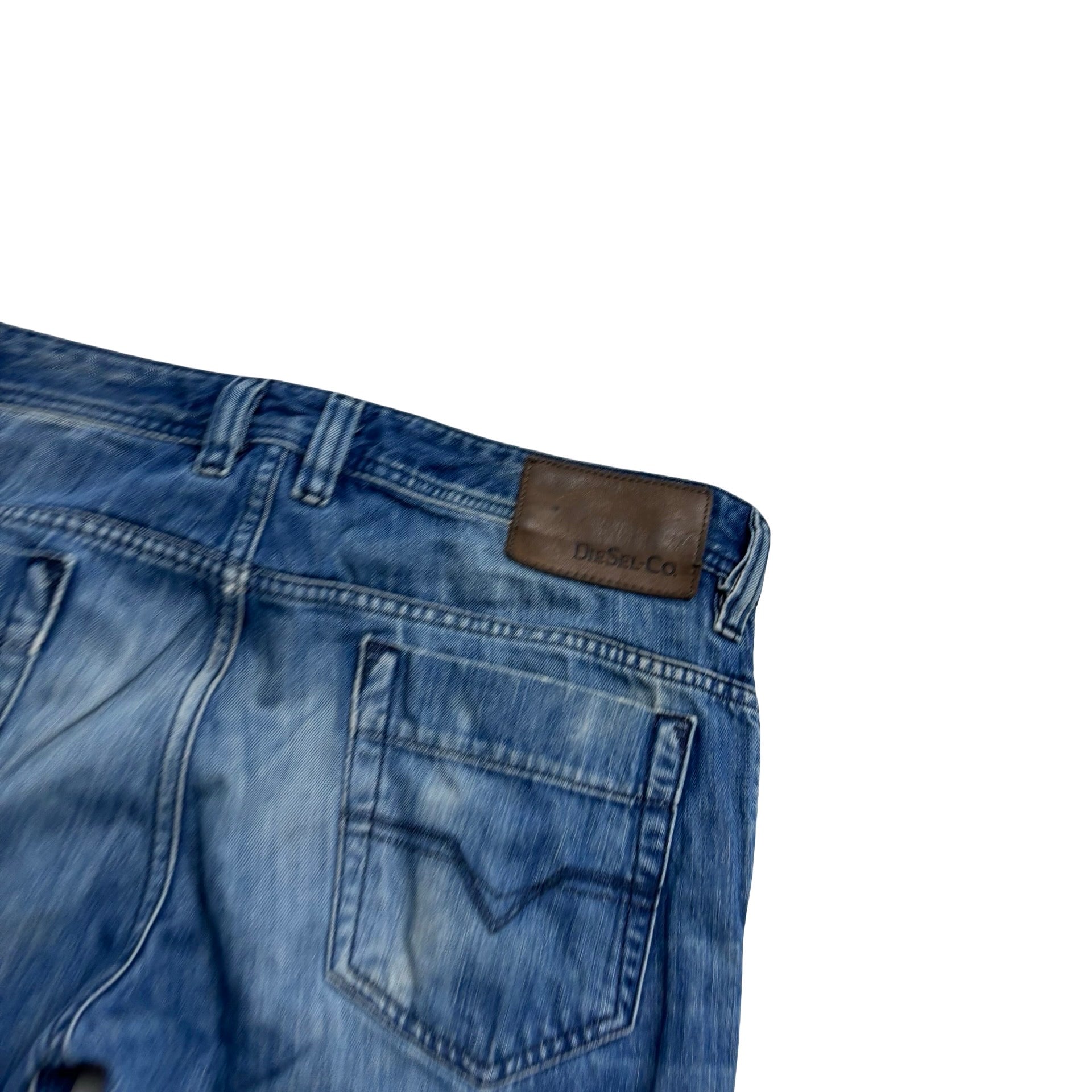 Diesel Jeans W31 L34 Mens Mid Blue Regular Straight Fit Denim (F)