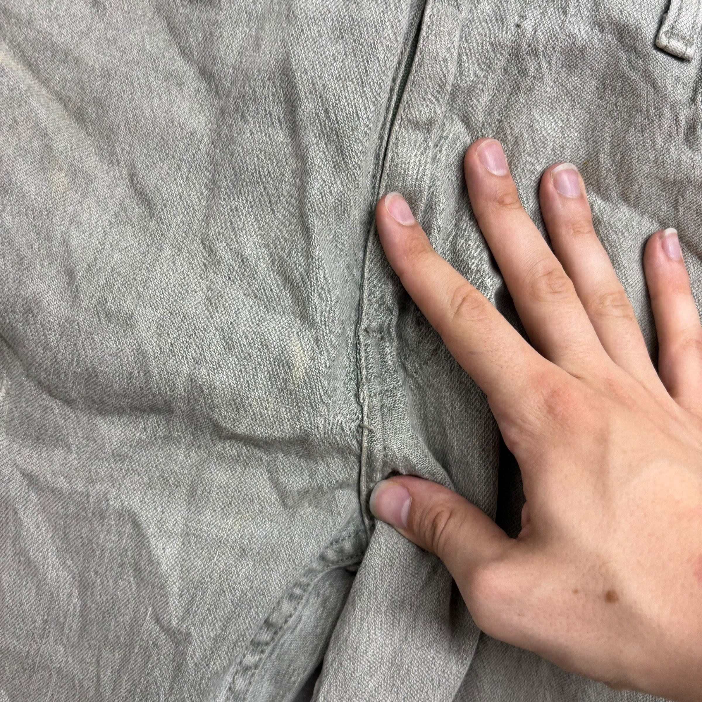 Levis 512 Jeans W33 L32 Mens Green Slim Tapered Fit Stretch Distressed