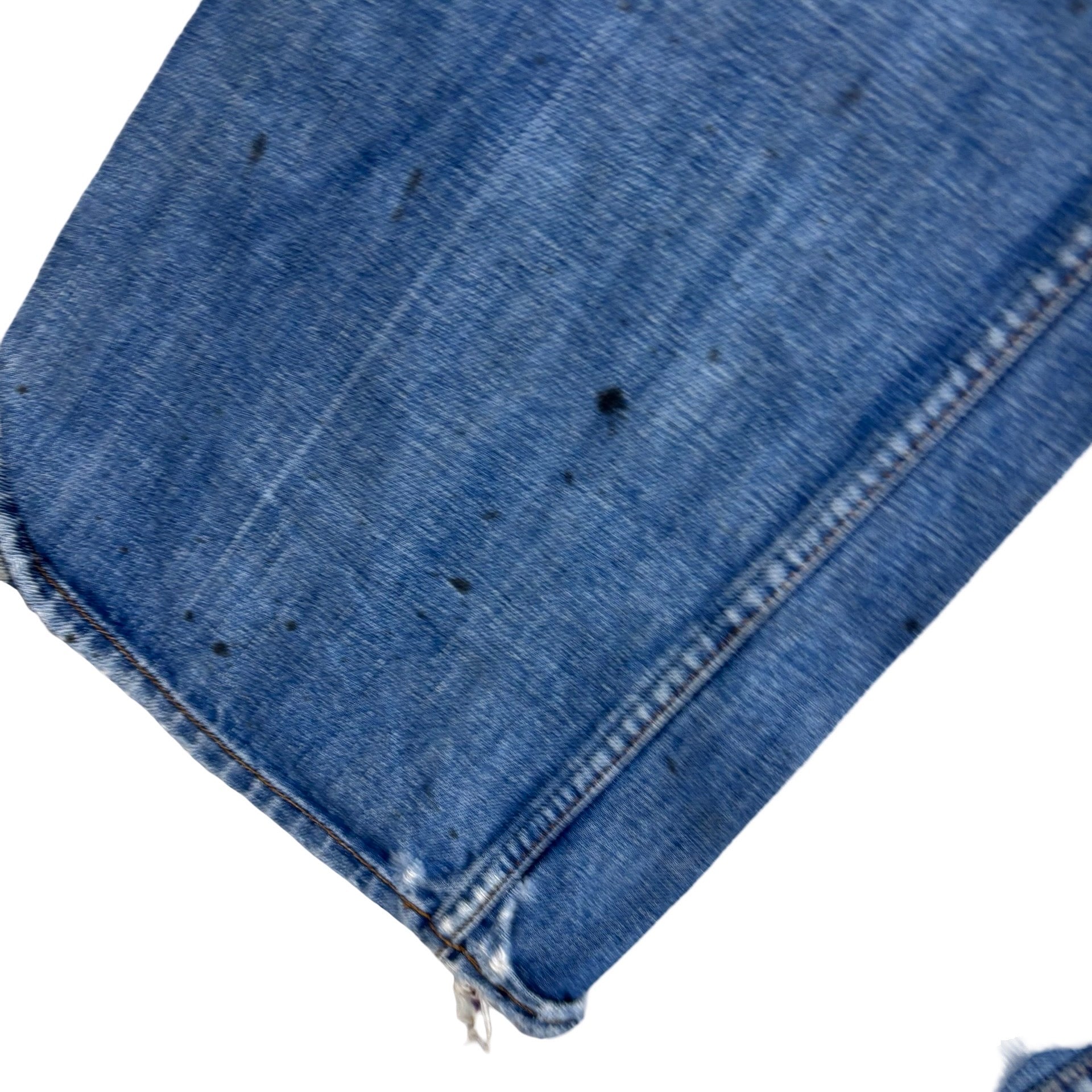 Diesel Zaf Jeans W32 L32 Mens Mid Blue Regular Bootcut Flare Fit Denim (F)