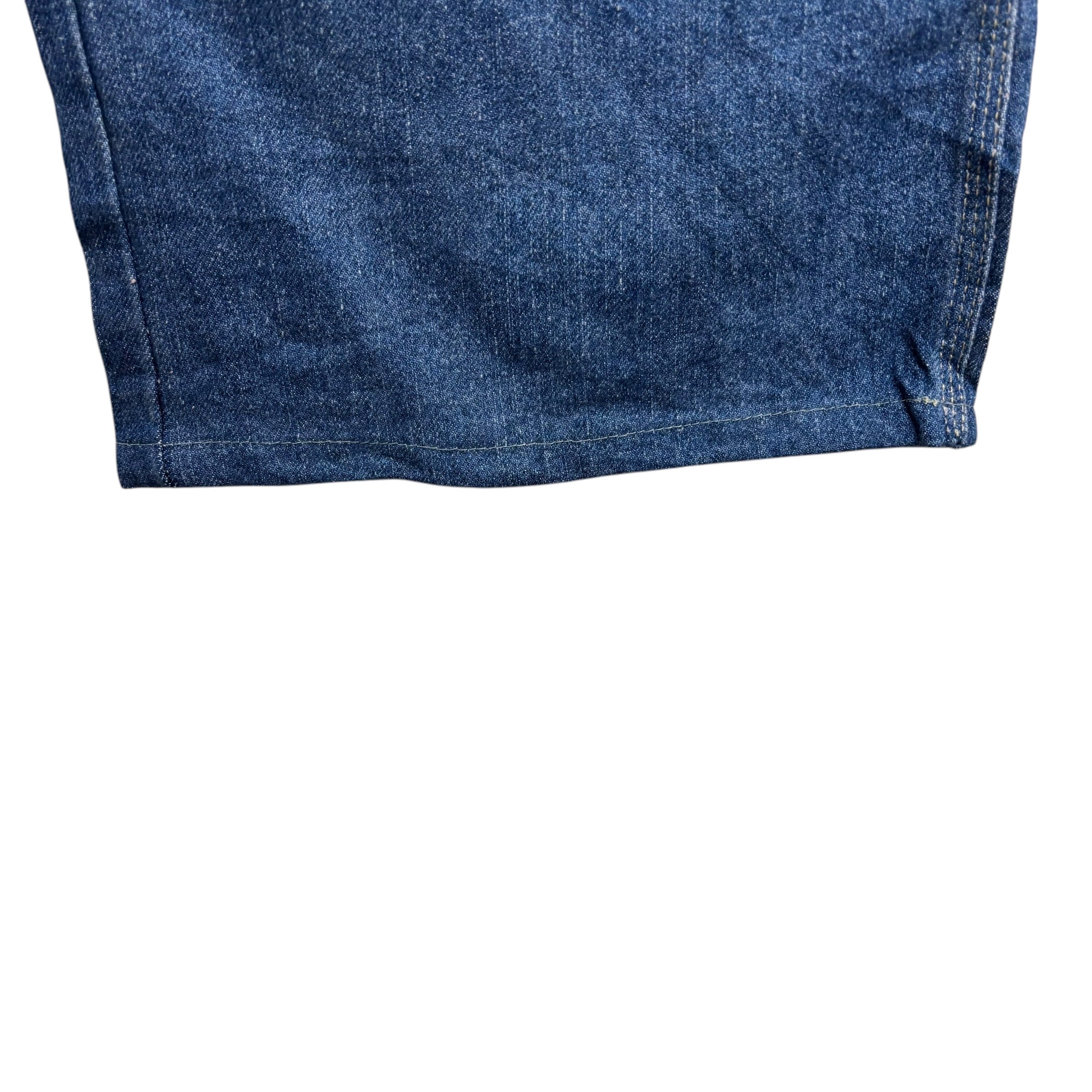 Dickies Carpenter Jeans W48 L27 Mens Mid Blue Relaxed Straight Fit Pants (E)