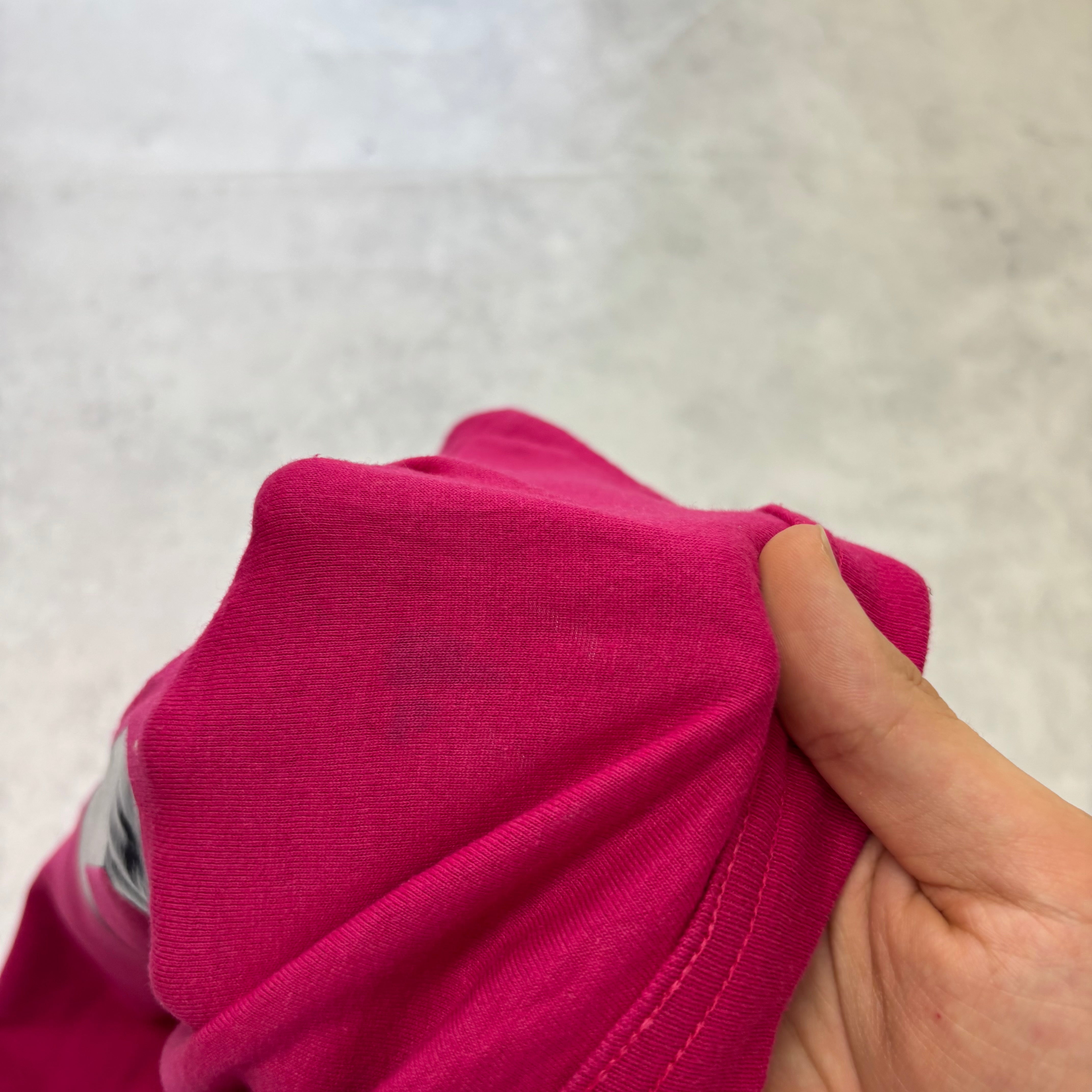 Vintage T Shirt Mens XL Pink Single Stitch Graphic Print 90s Sports