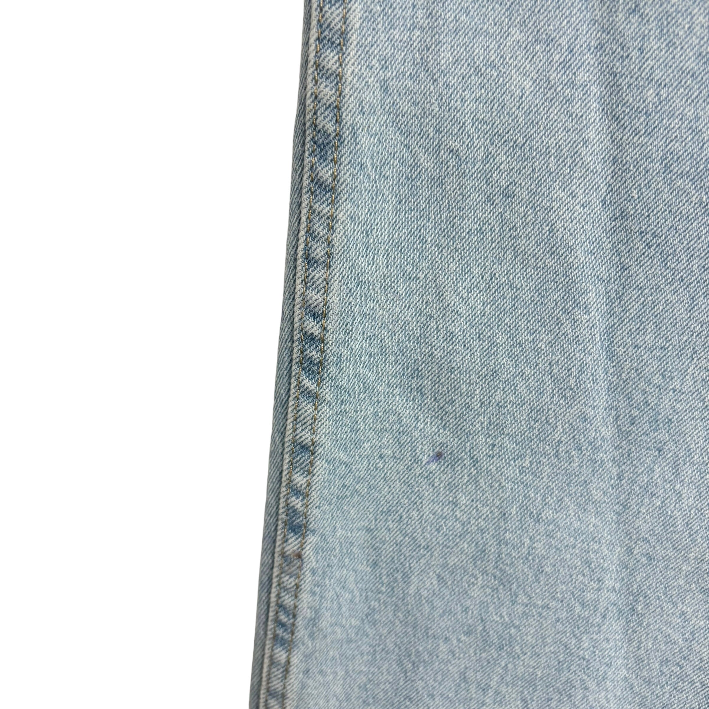 Wrangler Jeans W34 L29 Mens Light Blue Relaxed Straight Fit Stretch Denim