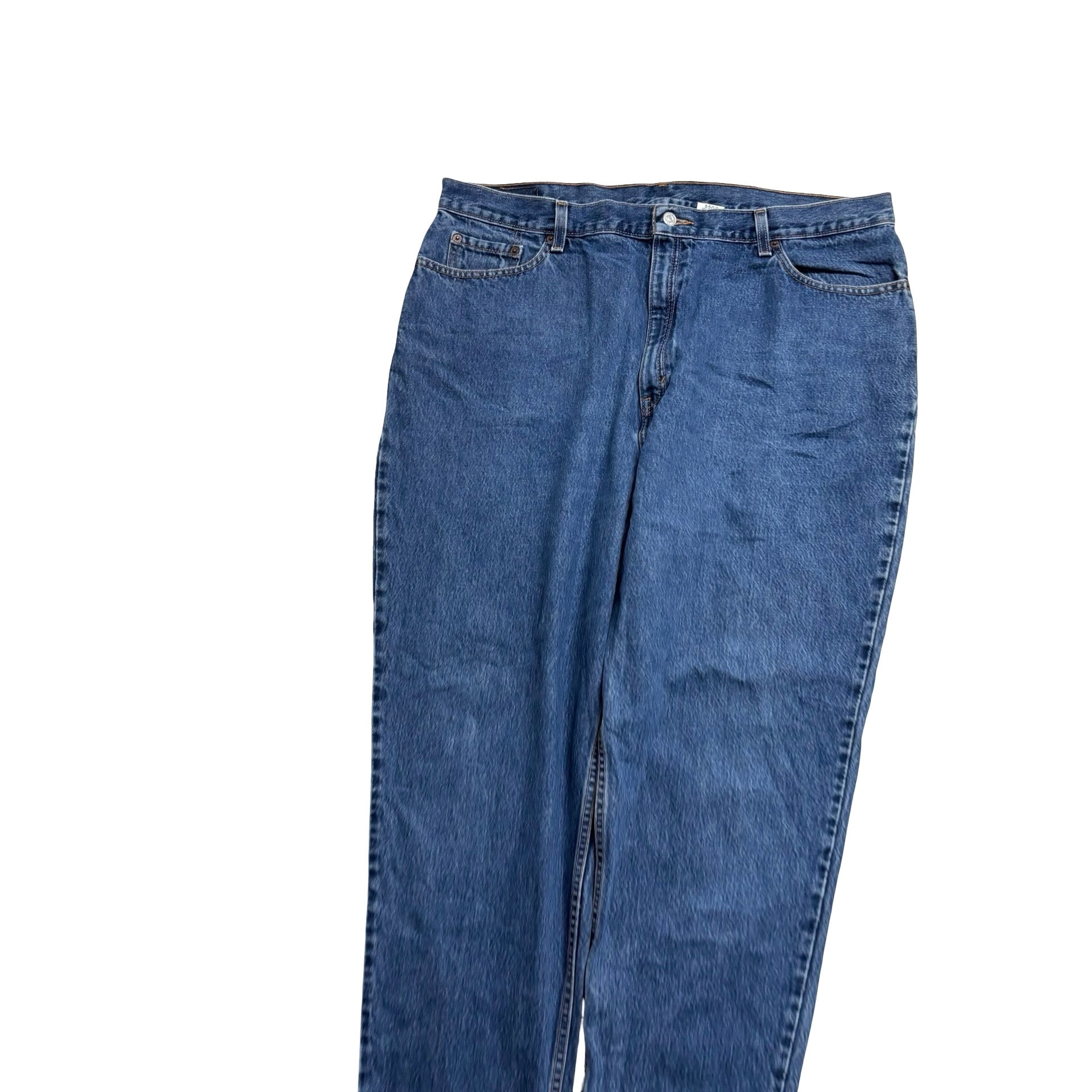 Levis 550 Jeans W40 L32 Womens Mid Blue Relaxed Tapered Fit Denim (E)
