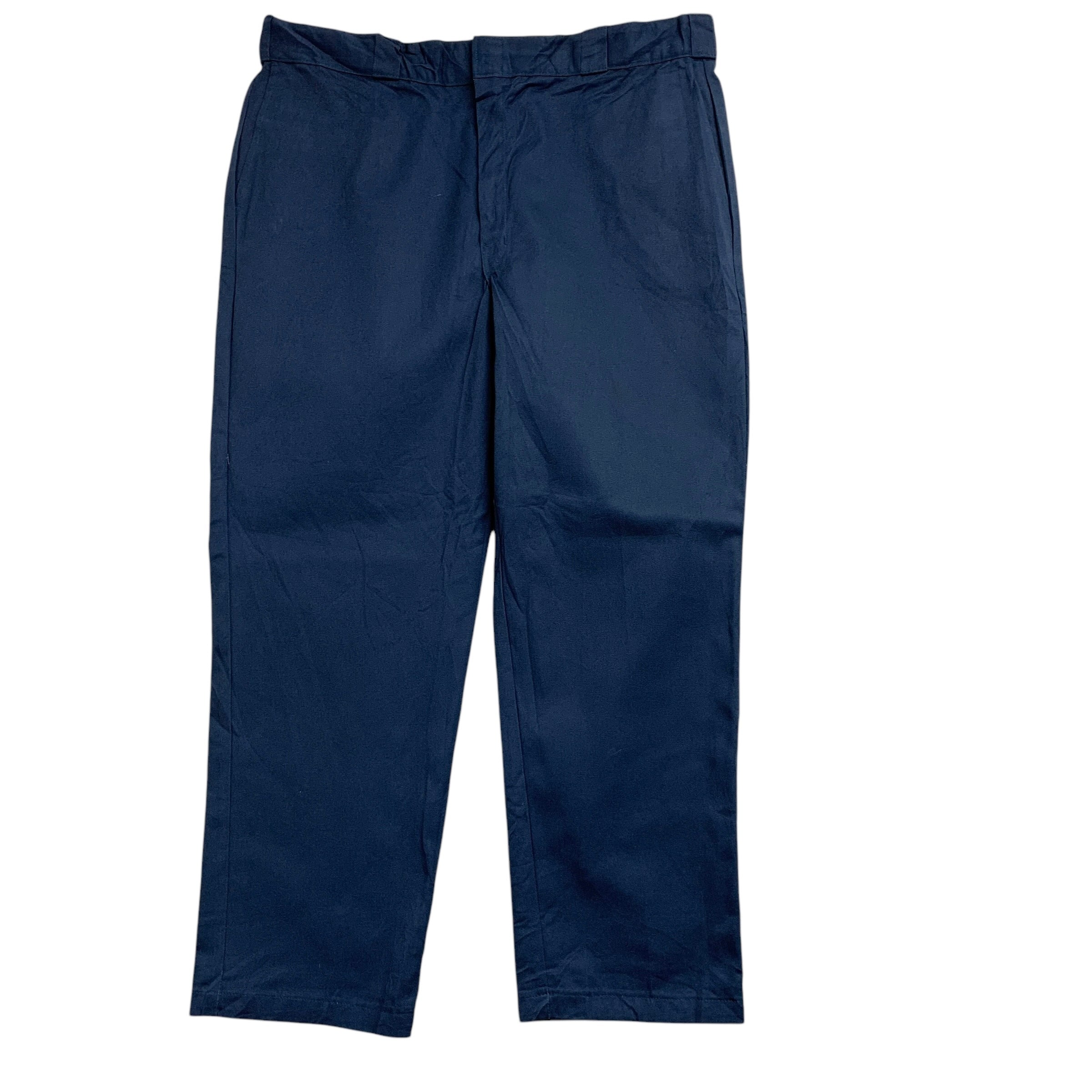 Dickies 874 Trousers W40 L30 Mens Blue Pants Original Straight Fit Workwear