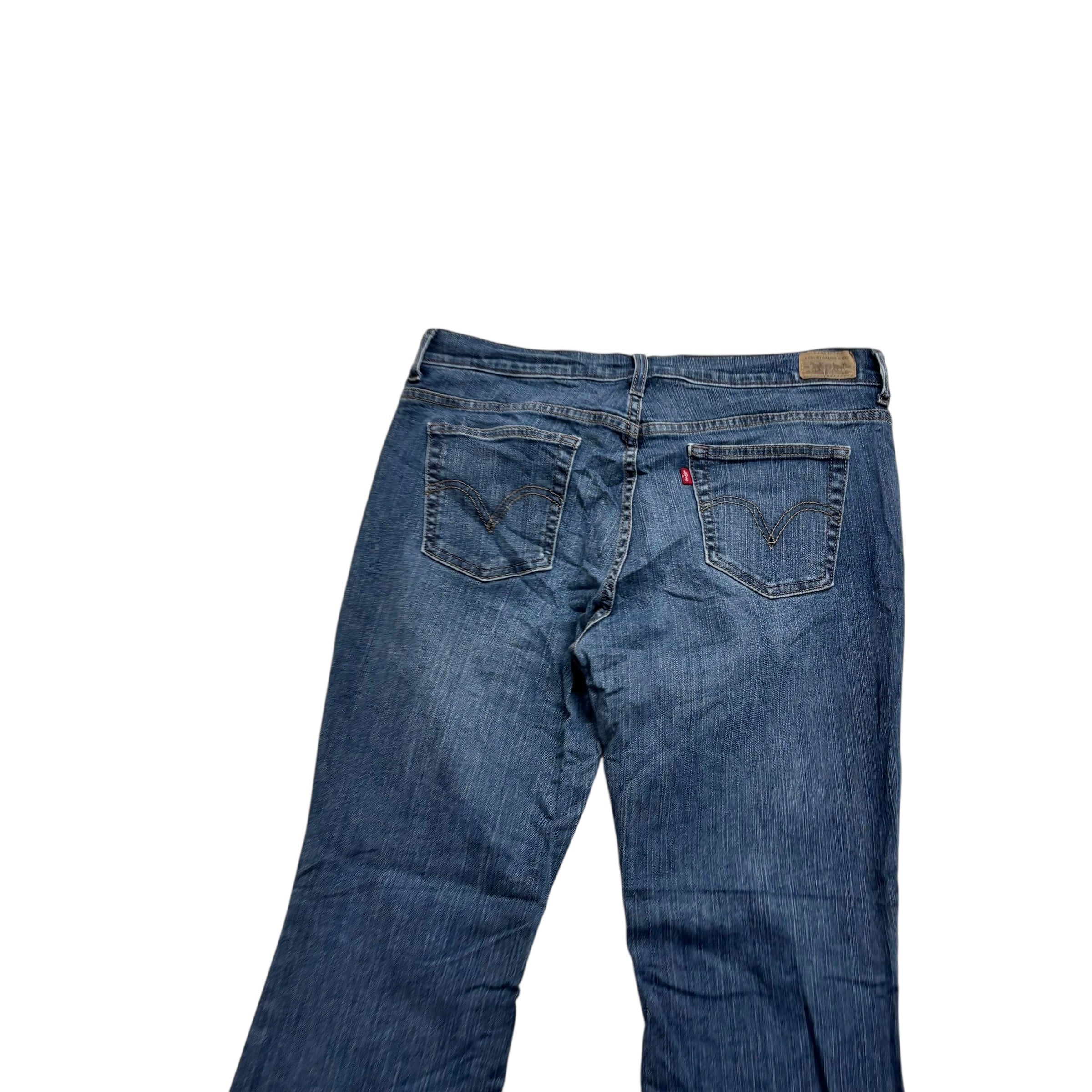 Levis 515 Jeans W32 L29 Womens Regular Bootcut Mid Blue Stretch Vintage (E)