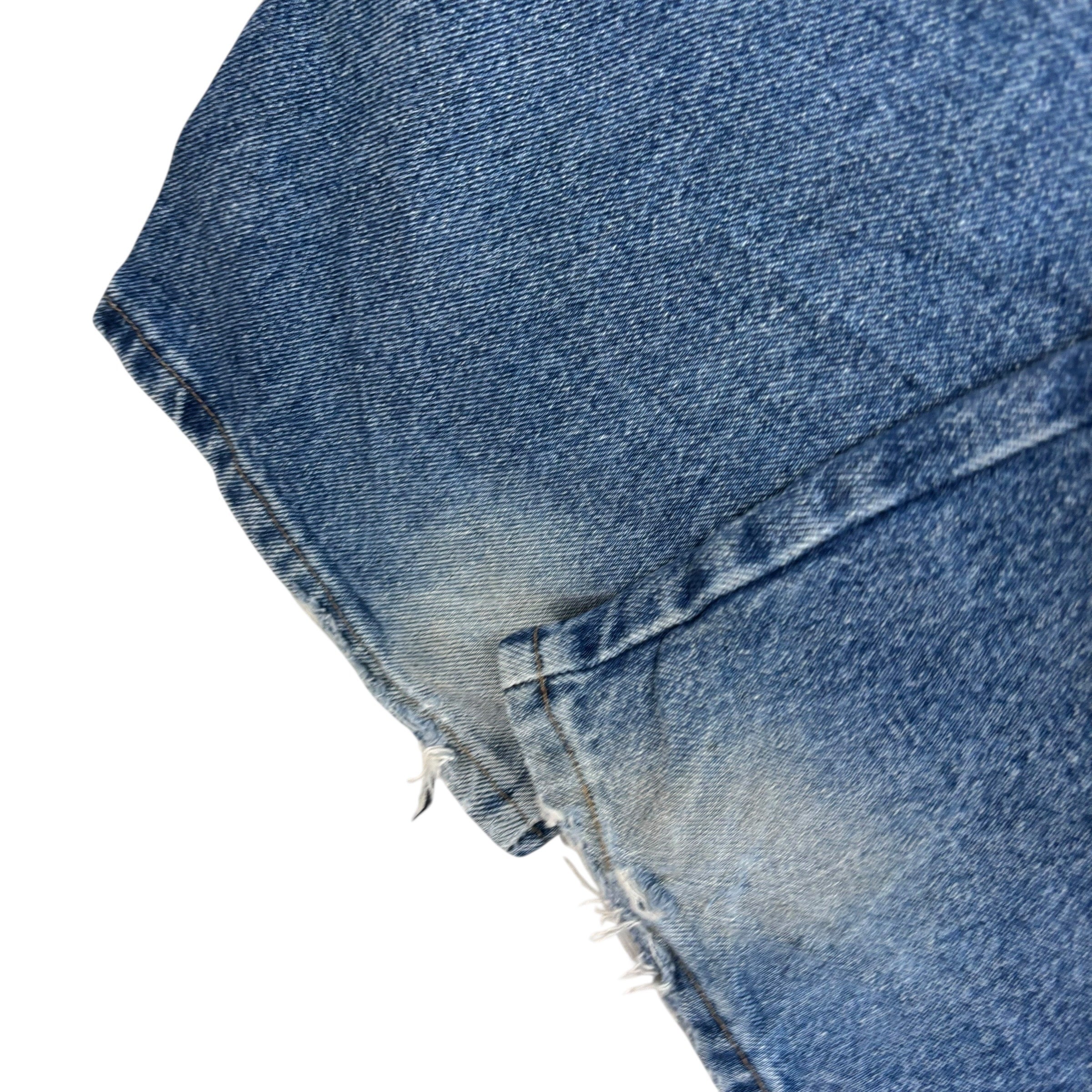 Wrangler Jeans W40 L30 Mens Mid Blue Regular Straight Fit Denim (F)