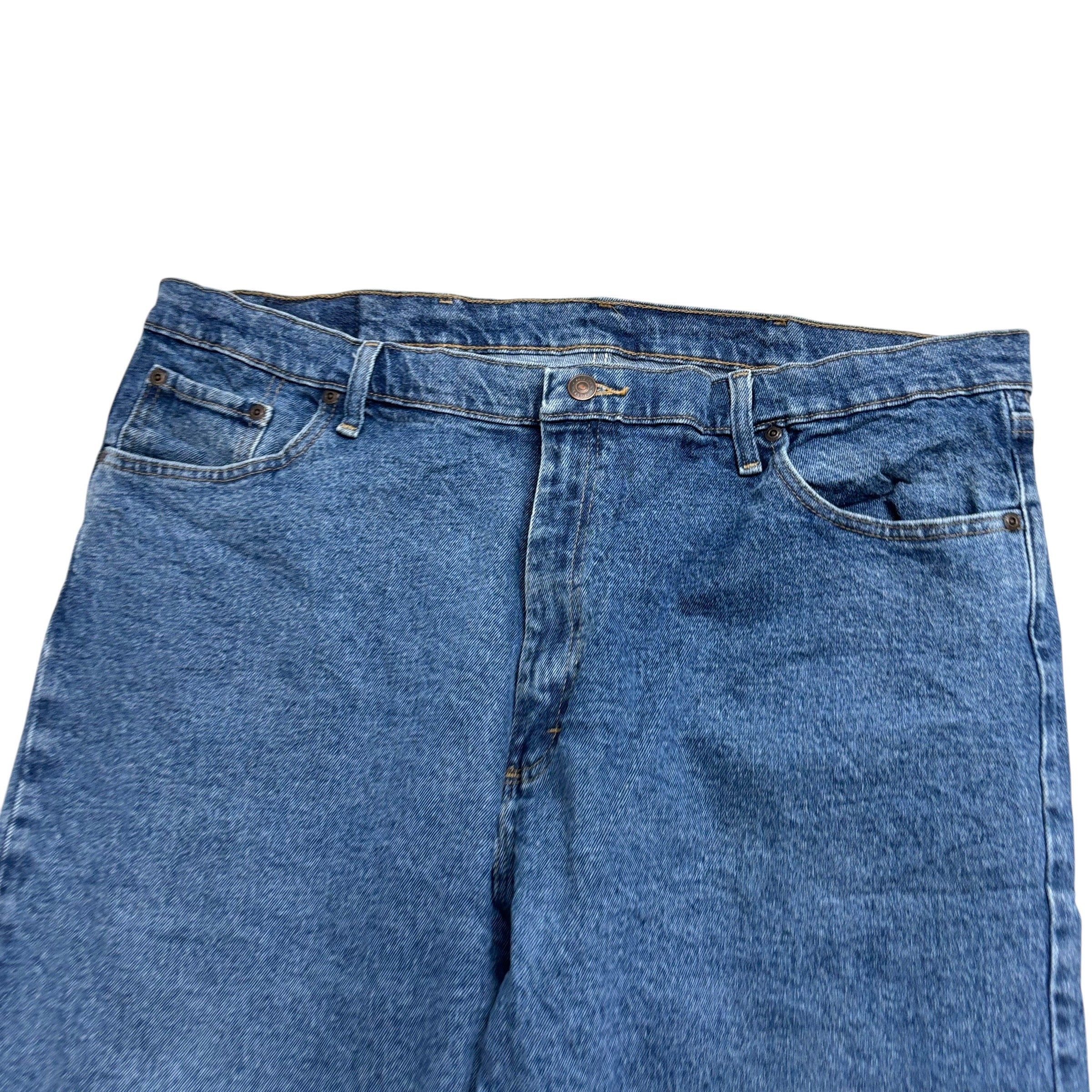 Wrangler Jorts W42 Mens Denim Shorts Mid Blue Regular Fit Stretch (E)