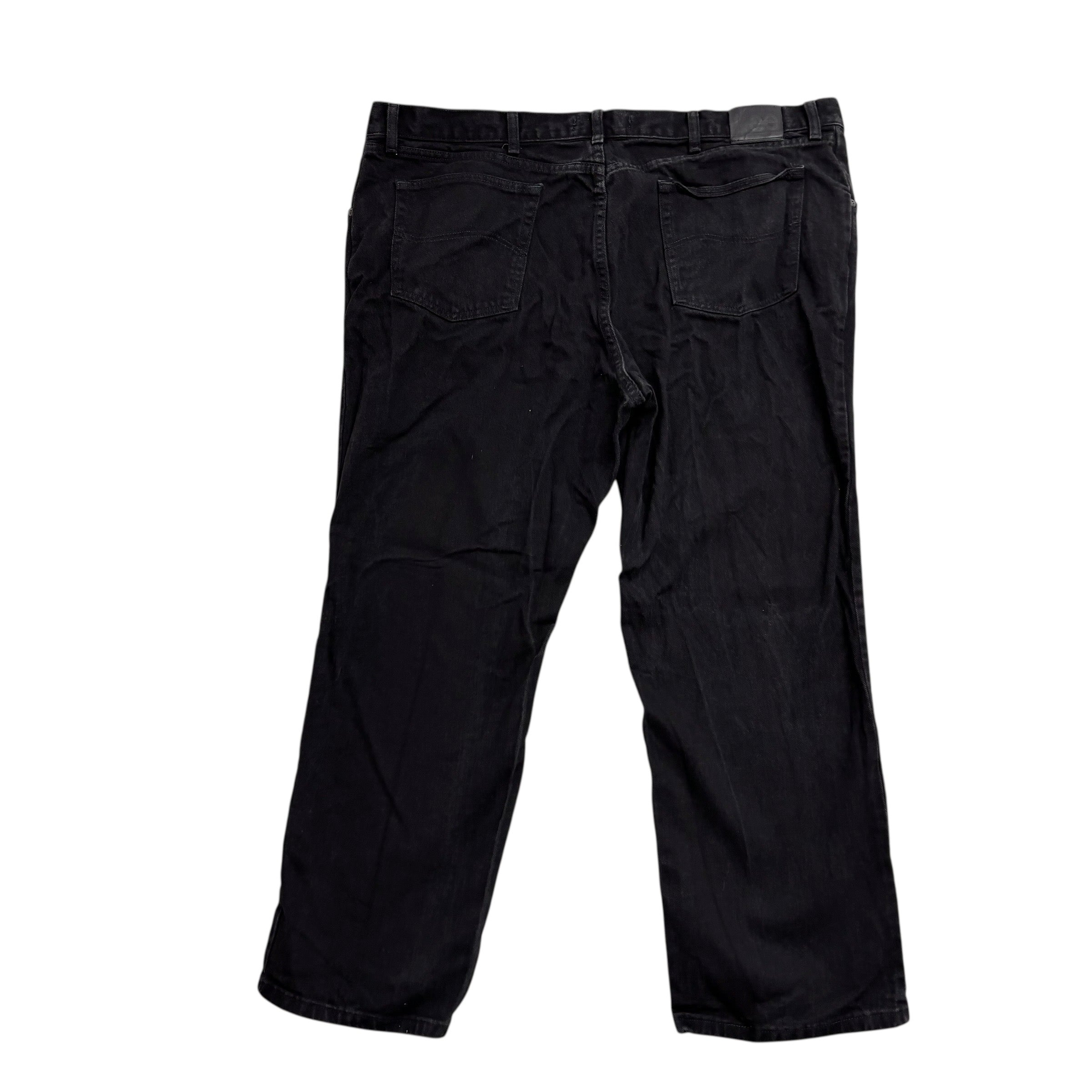 Lee Jeans W46 L30 Mens Black Regular Straight Fit Denim (E)