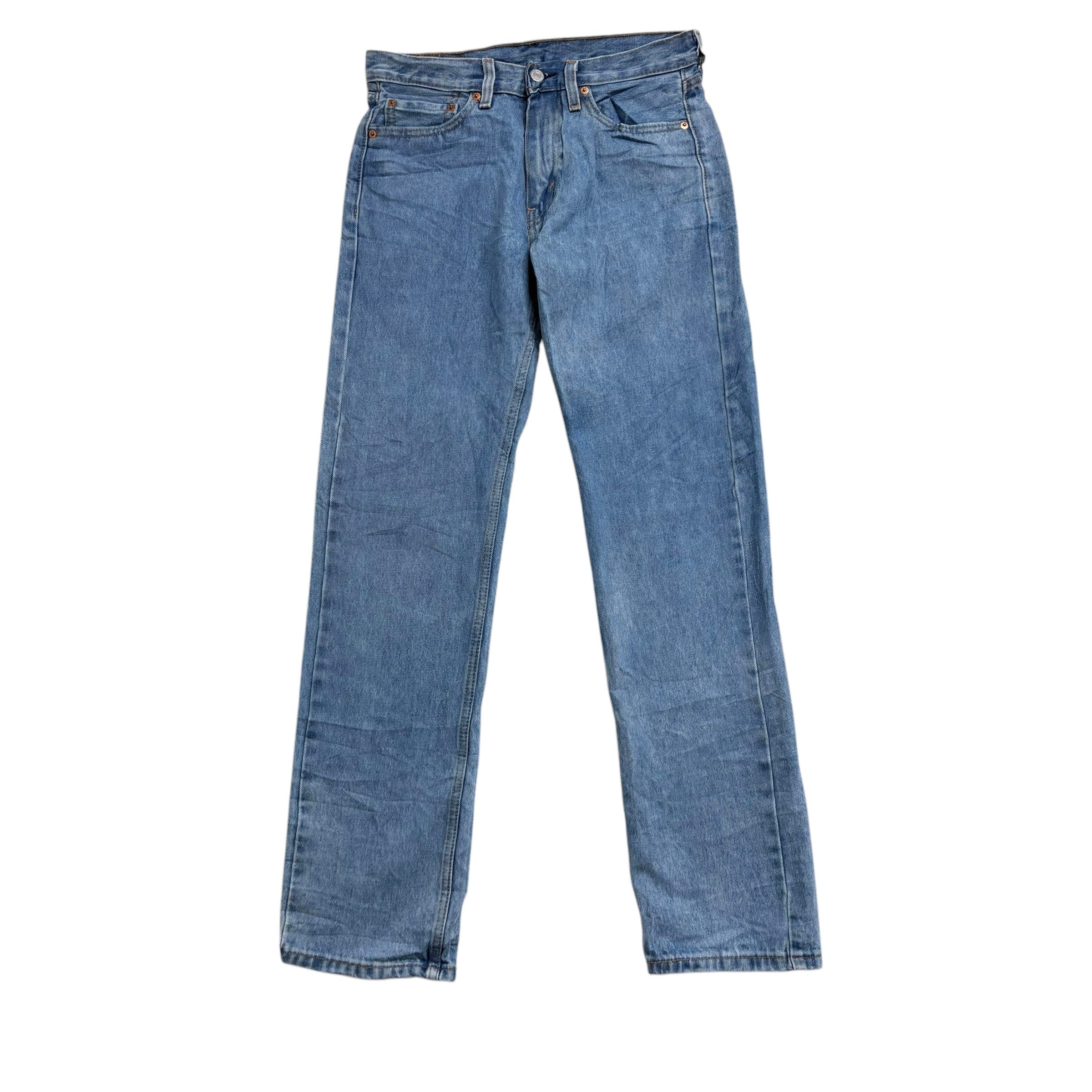 Levis 505 Jeans W30 L32 Mens Light Blue Regular Straight Fit Denim