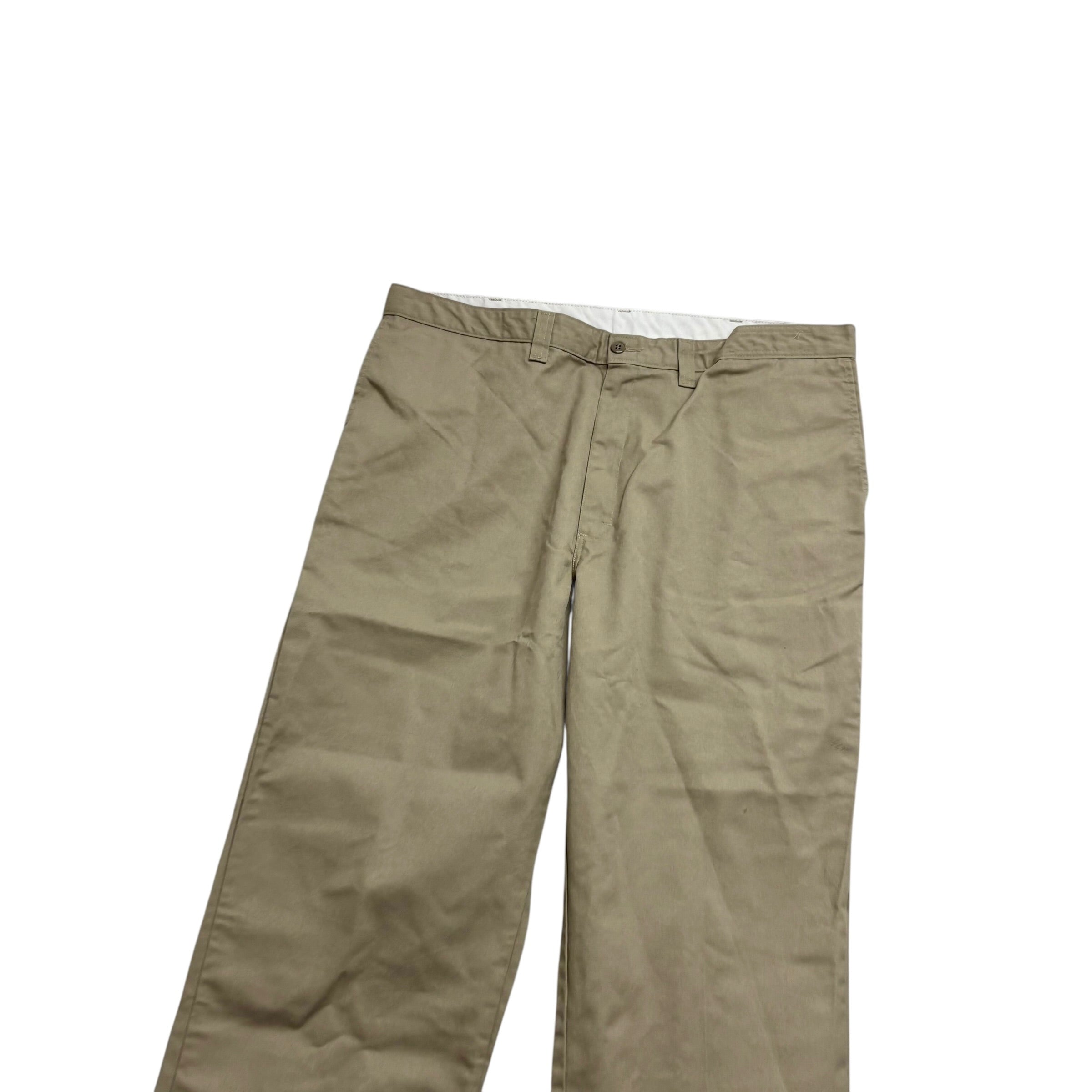Dickies Chino Trousers W40 L33 Mens Beige Relaxed Straight Fit Pants