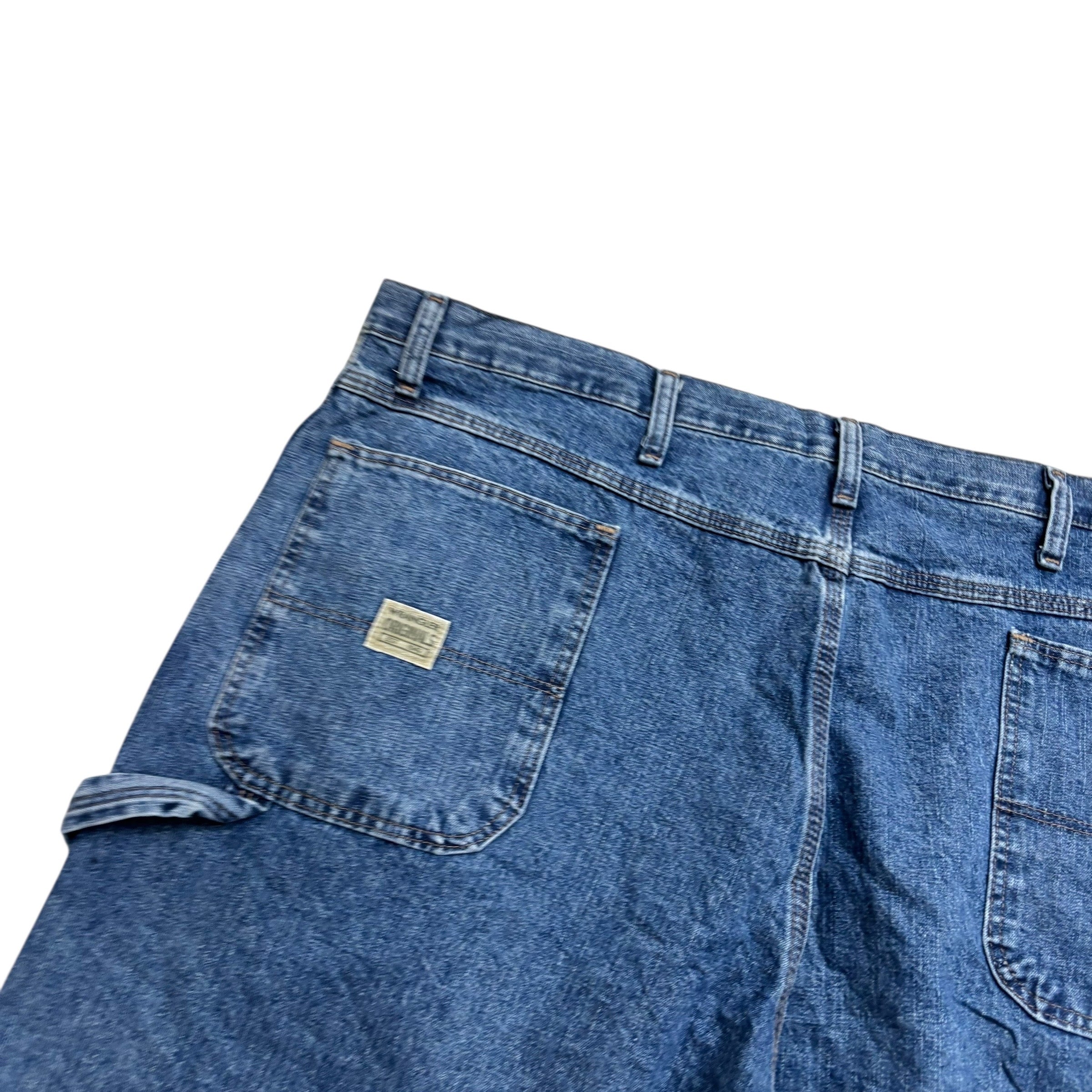 Wrangler Carpenter Jeans W42 L27 Mens Light Blue Relaxed Straight Fit Denim (E)