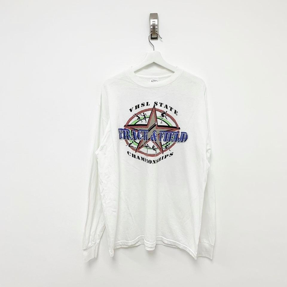 Vintage White 90s USA Graphic T Shirt x-Large