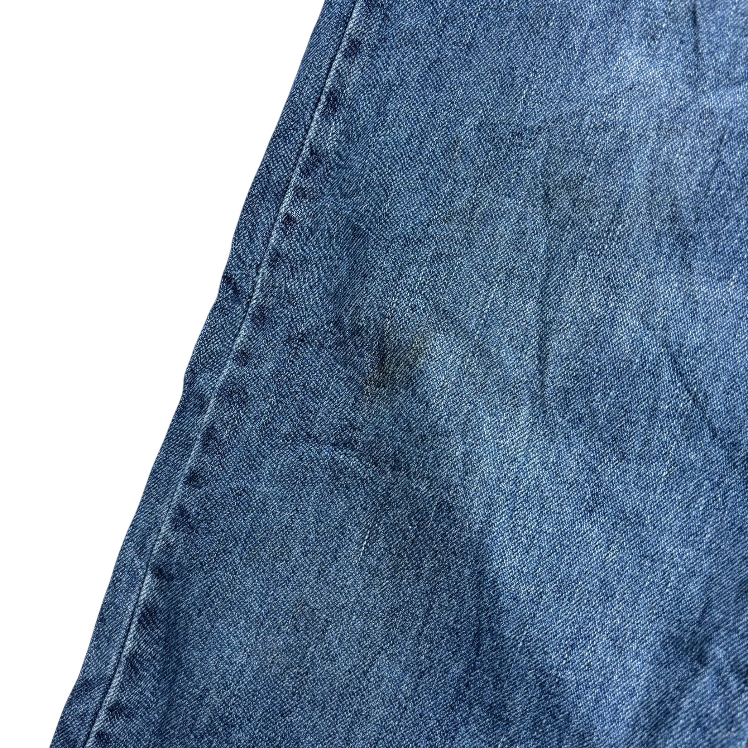 Levis 505 Jeans W36 L34 Mens Mid Blue Regular Straight Fit Vintage Denim (F)